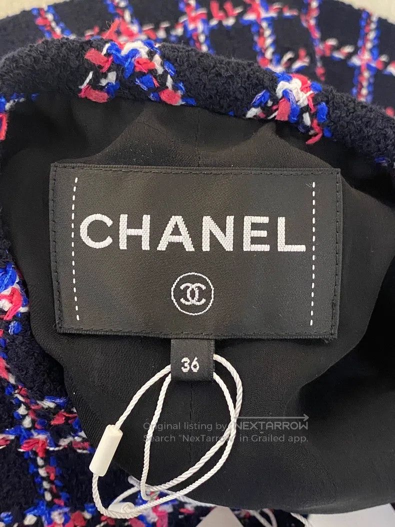 Chanel Chanel 24-year-old purple plaid vest Size XS / US 0-2 / IT 36-38 - 4 Thumbnail