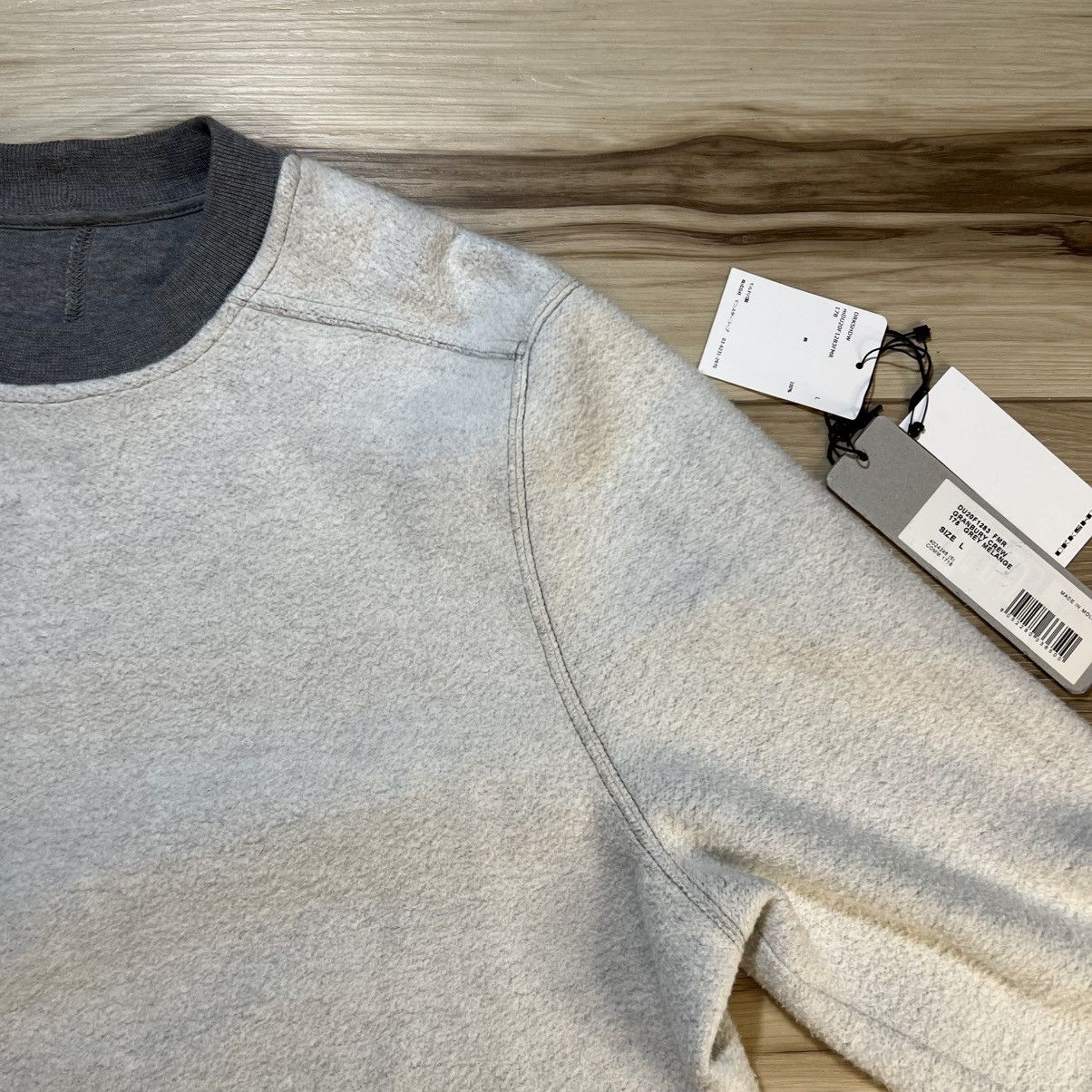 Rick Owens Drkshdw Rick Owens Reverse Melange Granbury Crewneck Sweatshirt Size US L / EU 52-54 / 3 - 8 Thumbnail