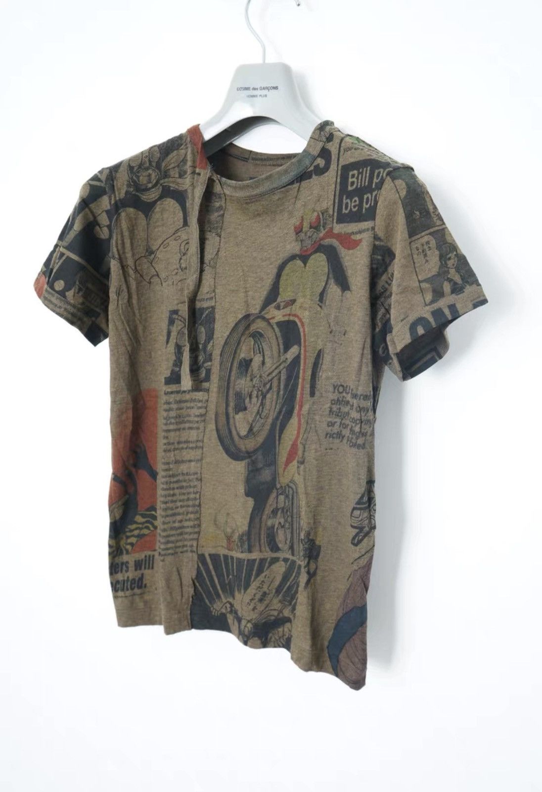 Yohji Yamamoto Yohji Yamamoto Poster Comic Y2K Lace-Up Short Sleeve T-shirt Size US S / EU 44-46 / 1 - 1 Thumbnail