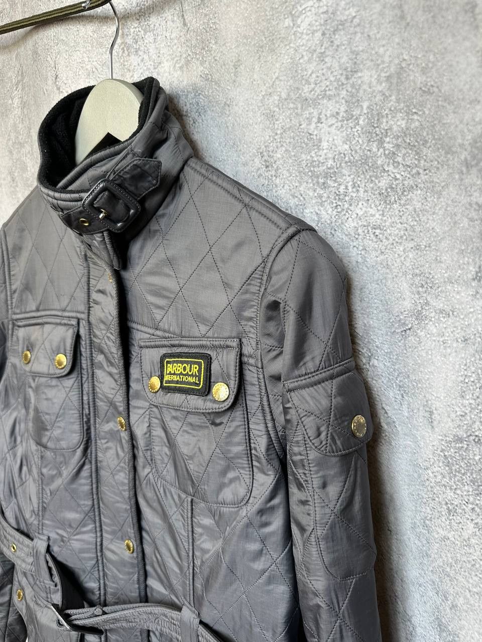 Barbour Barbour International Quilted Jacket with Belt Biker Size L / US 10 / IT 46 - 6 Thumbnail