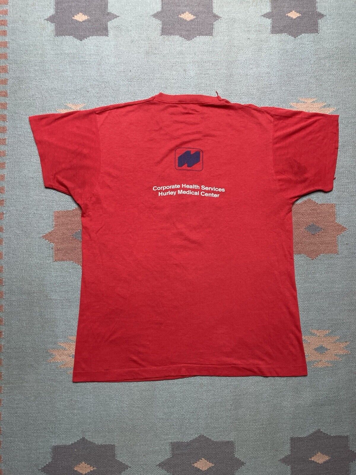 Vintage 80s t shirt flint Michigan fitness thin soft screen stars XL Size US XL / EU 56 / 4 - 5 Thumbnail