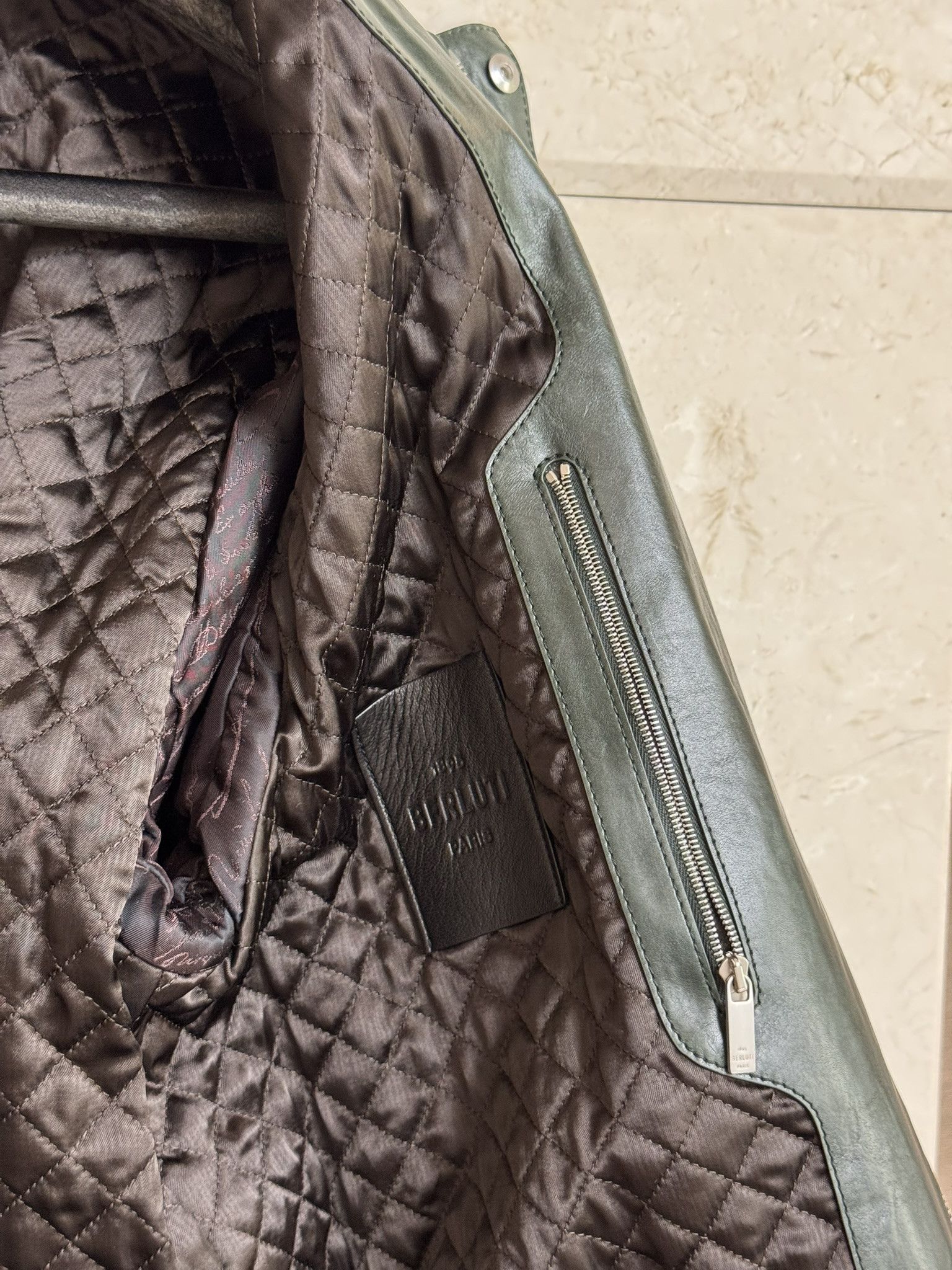 Berluti Berluti Patina Leather Flight Jacket - Deep Green - EU 50 Size US M / EU 48-50 / 2 - 6 Thumbnail