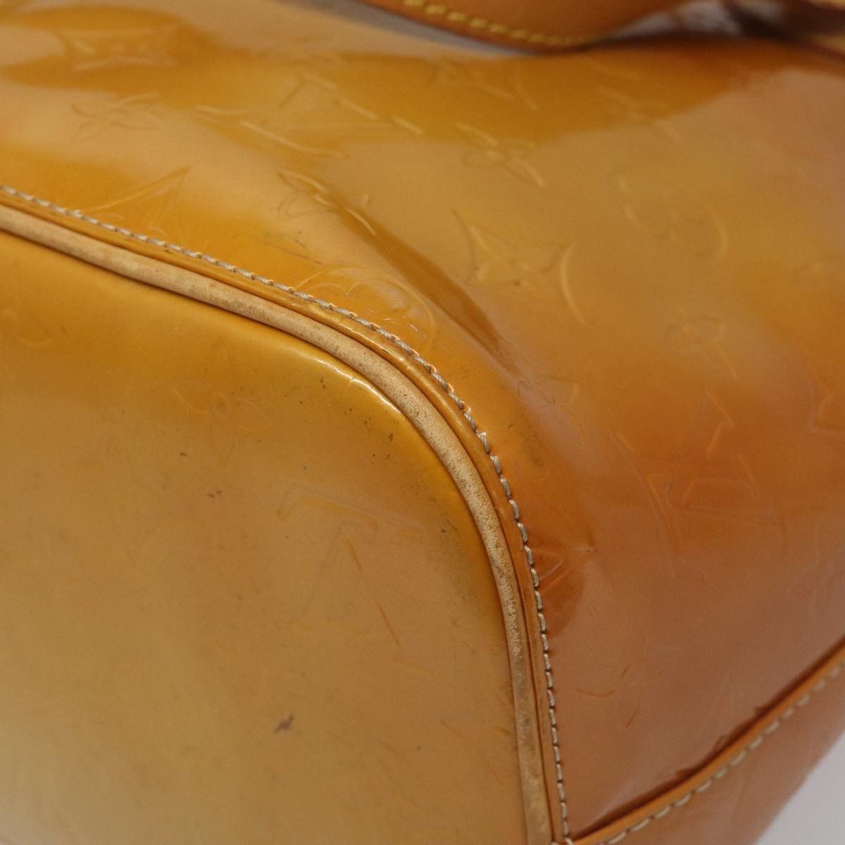 Louis Vuitton LOUIS VUITTON Monogram Vernis Houston Hand Bag Beige M91004 Size ONE SIZE - 15 Thumbnail