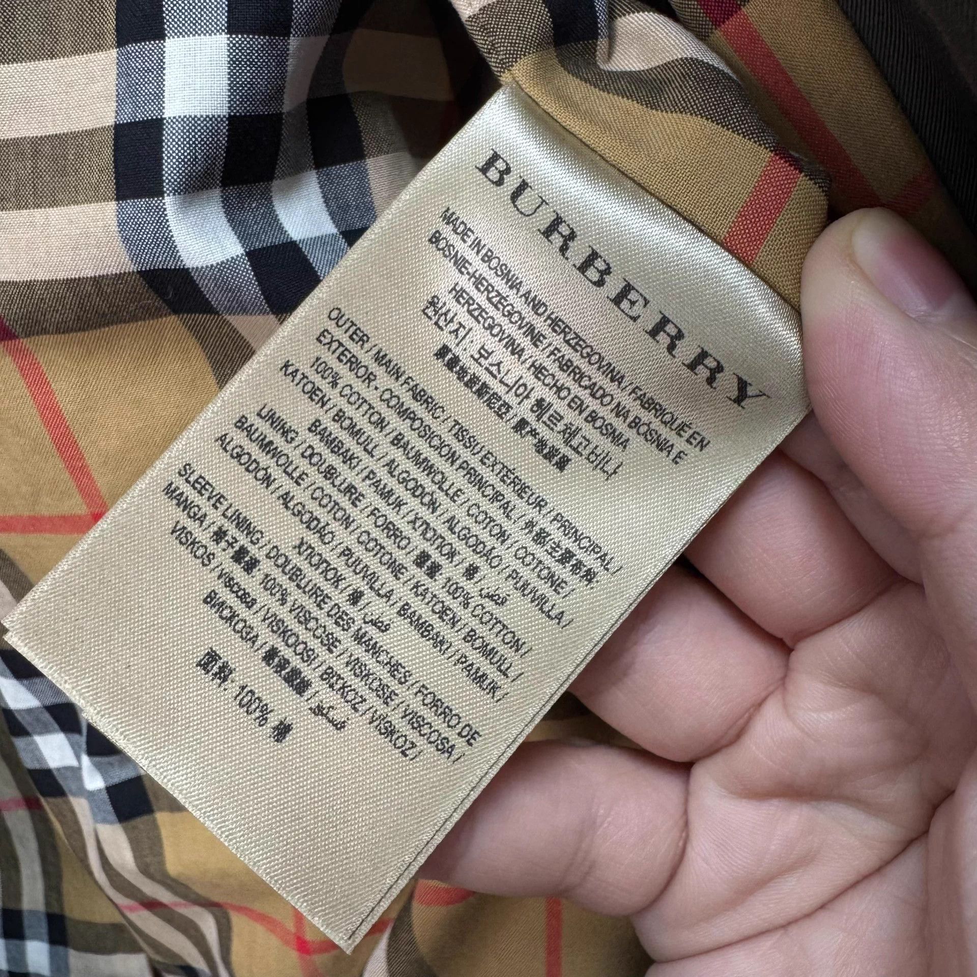 Burberry Burberry Trench Colorblock Lining Check UK8 Mint Size S / US 4 / IT 40 - 7 Thumbnail