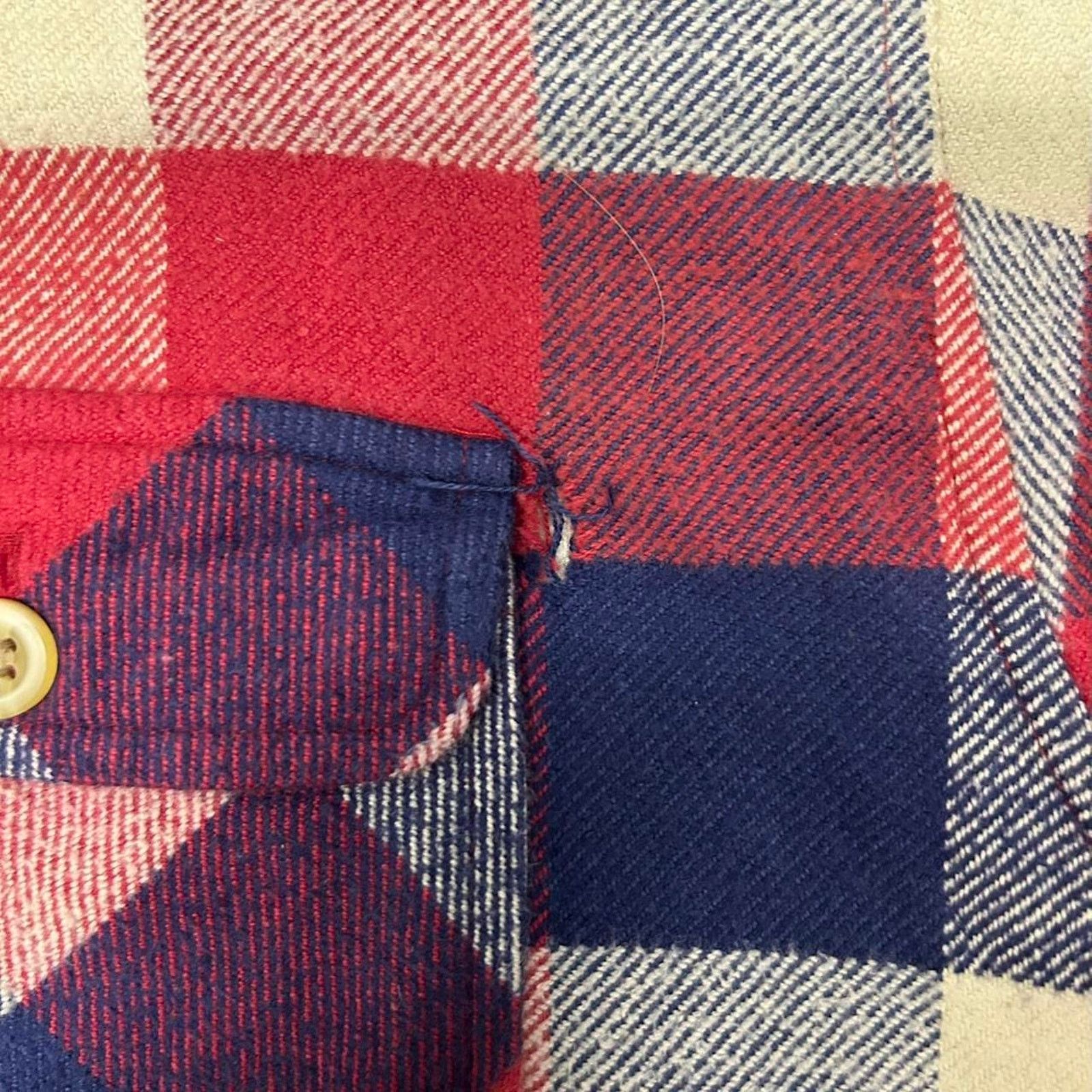 Other VTG Red and navy plaid flannel shirt shacket Size US M / EU 48-50 / 2 - 4 Thumbnail