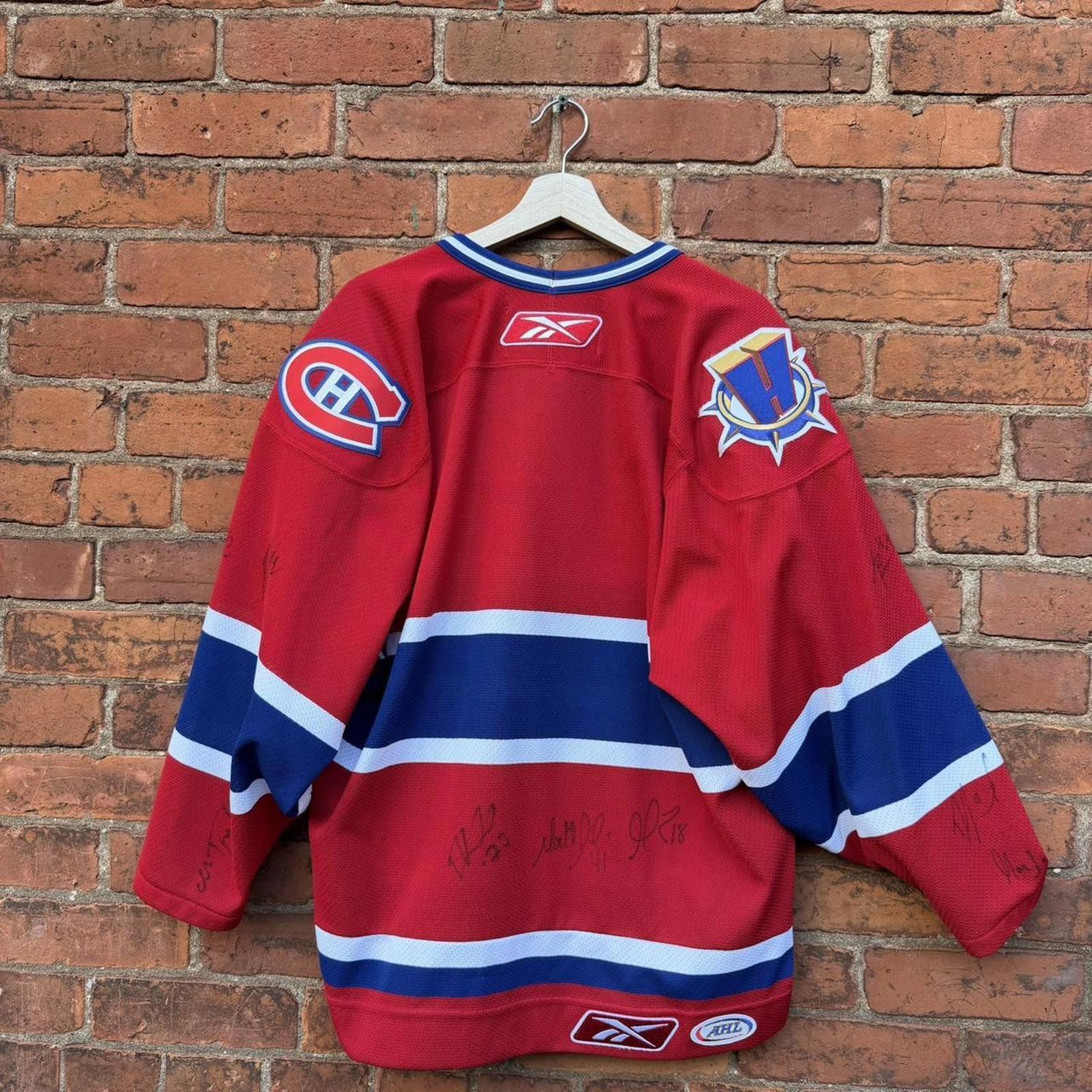 Reebok Vintage Hamilton bulldogs autographed jersey M gretzky 00s Size US M / EU 48-50 / 2 - 3 Thumbnail