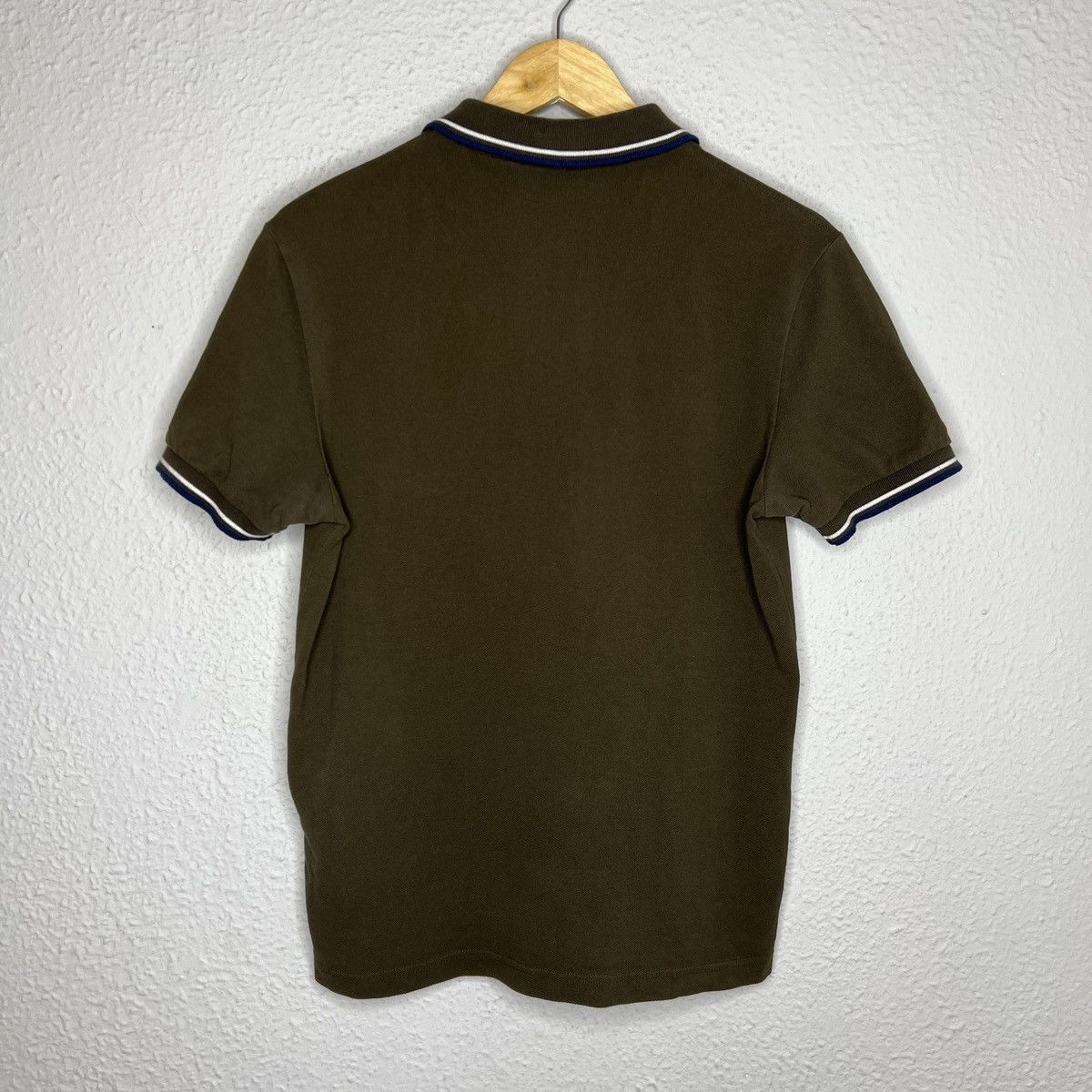 Prada Prada Polo Tshirt Tee Green Khaki Logo Red Rare Y2K Drill Size US M / EU 48-50 / 2 - 9 Thumbnail