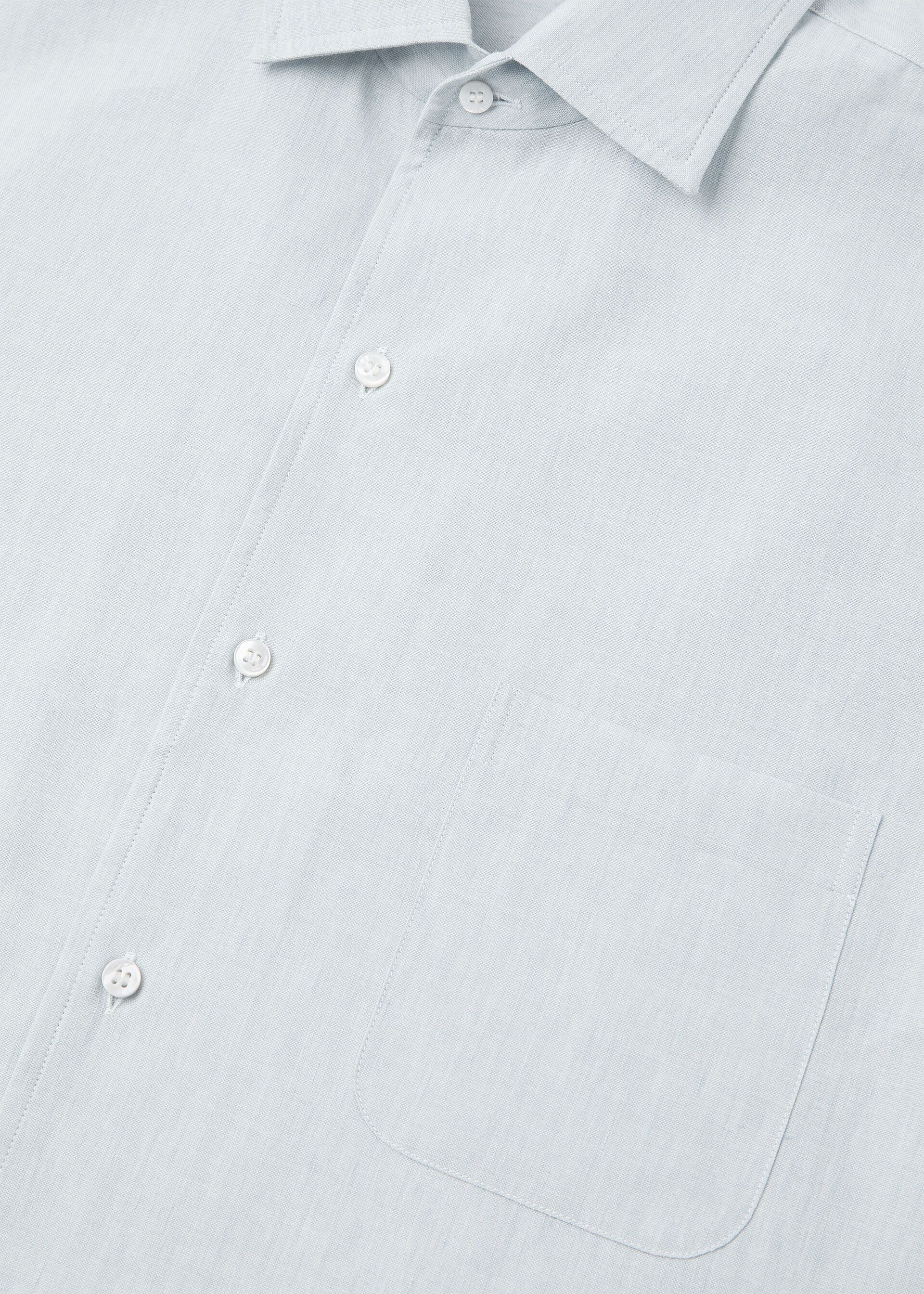 Loro Piana os11x0326 FAQ9777 André Shirt in Salt Bleached Blue Size US M / EU 48-50 / 2 - 7 Thumbnail
