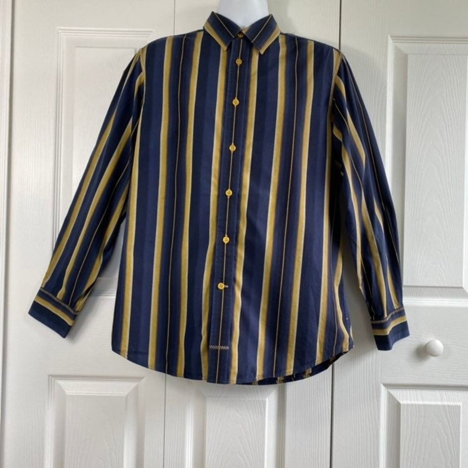 Tommy Bahama Men's striped shirt, button down long sleeve M Size Size US M / EU 48-50 / 2 - 1 Thumbnail