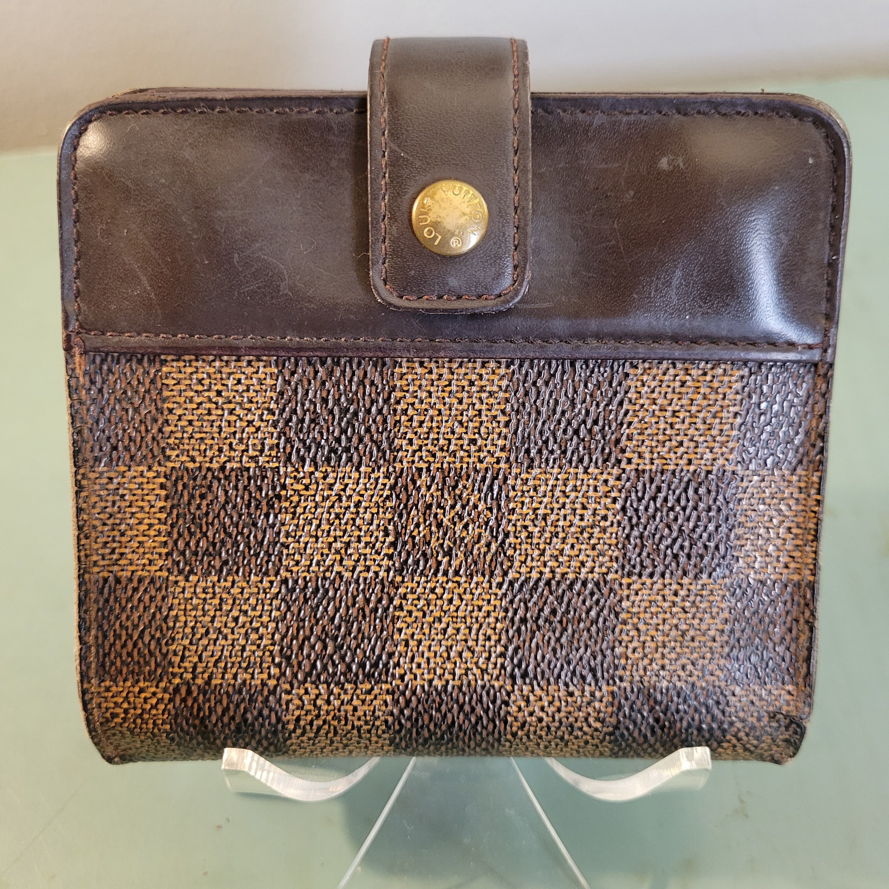 Louis Vuitton Louis Vuitton LV Damier Ebene Vintage Compact Wallet Size ONE SIZE - 2 Thumbnail