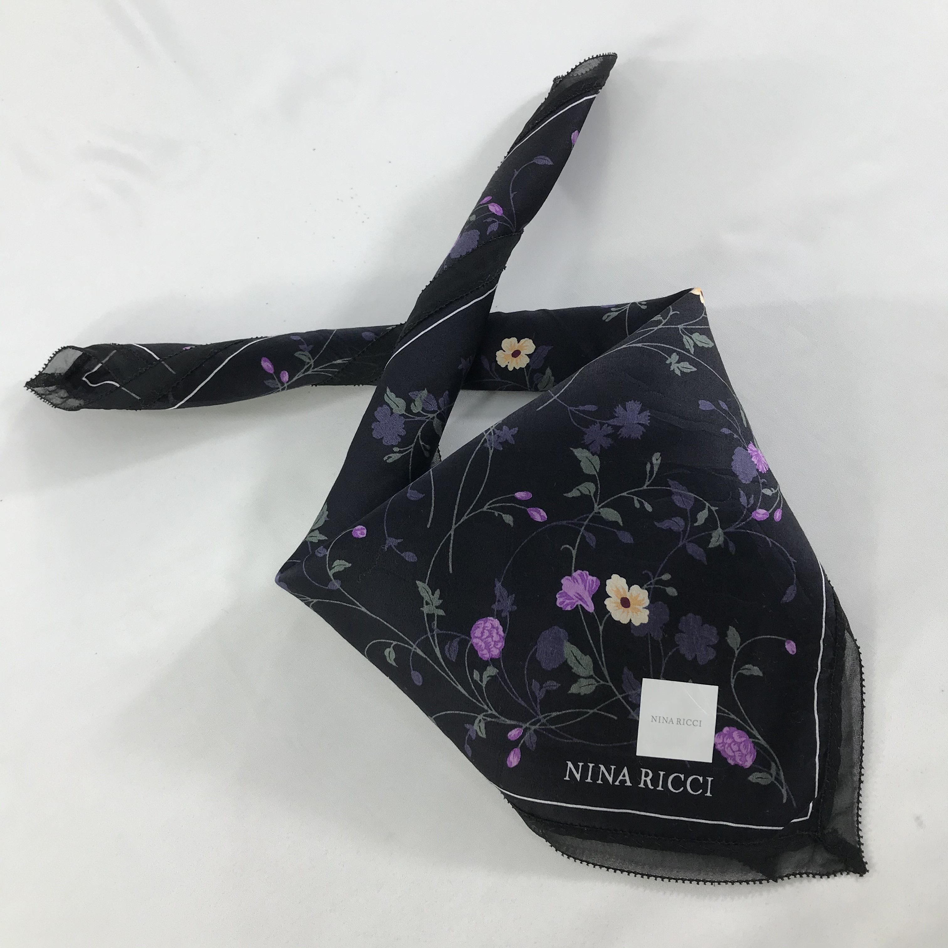 Nina Ricci × Vintage Nina Ricci Bandana / Handkerchief / Neckerchief - S1321 Size ONE SIZE - 4 Thumbnail