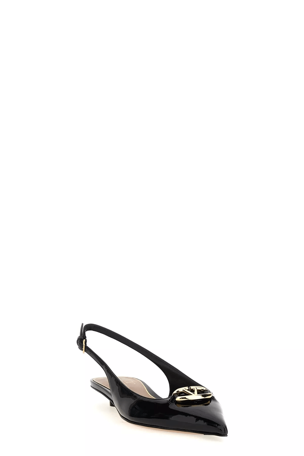 Valentino VALENTINO Moon Black Leather Slingback Pumps Size US 5.5 / IT 35.5 - 2 Thumbnail