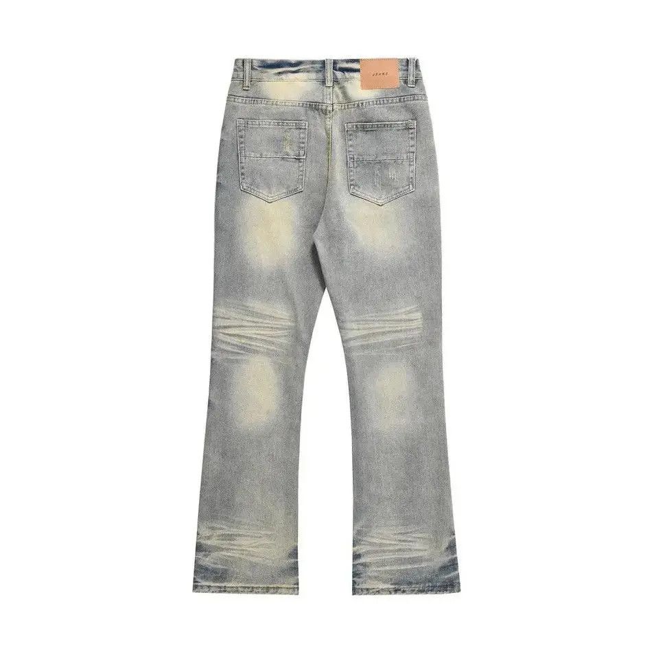 Japanese Brand Washed Mud Yellow Denim Pants Size US 32 / EU 48 - 2 Thumbnail