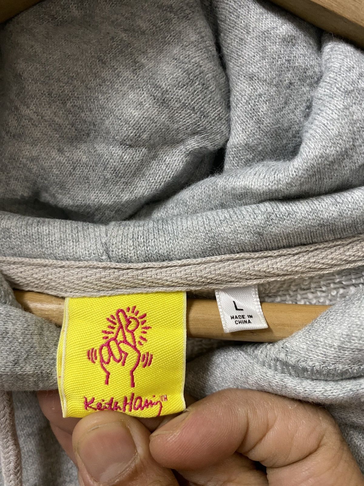 Keith Haring Keith Haring Art Flag Hodie Gray Colour Size US M / EU 48-50 / 2 - 5 Thumbnail