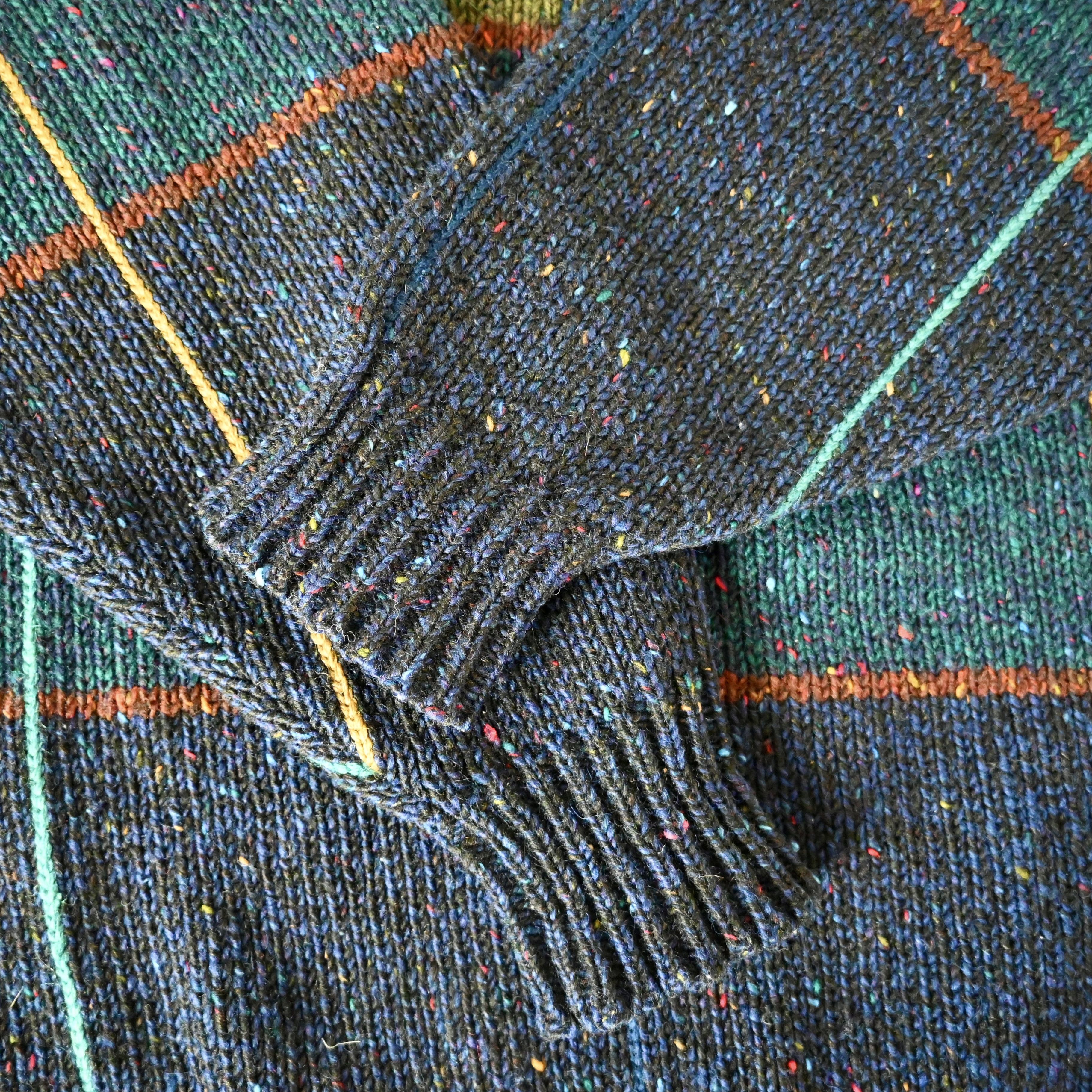 Lands' End Vintage 1990s LAND'S END panel knit sweater, made in Ireland Size US M / EU 48-50 / 2 - 12 Thumbnail