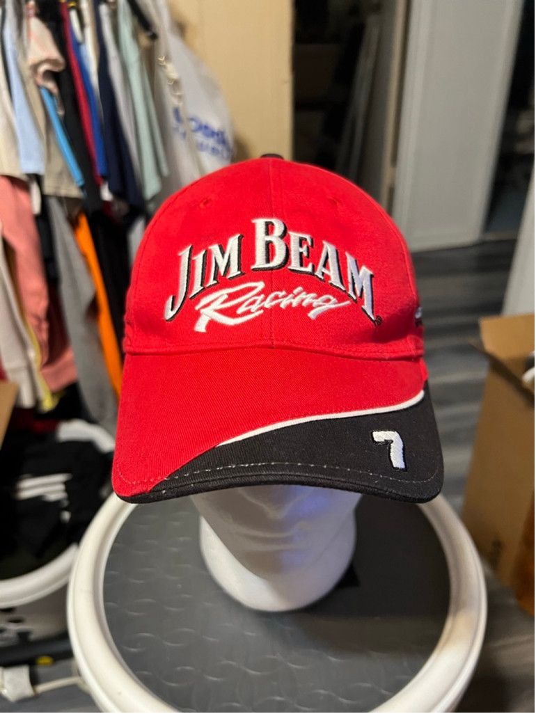 NASCAR Men's Stylemaster Jim Beam Racing Hat One Size Red Black Size ONE SIZE - 1 Thumbnail