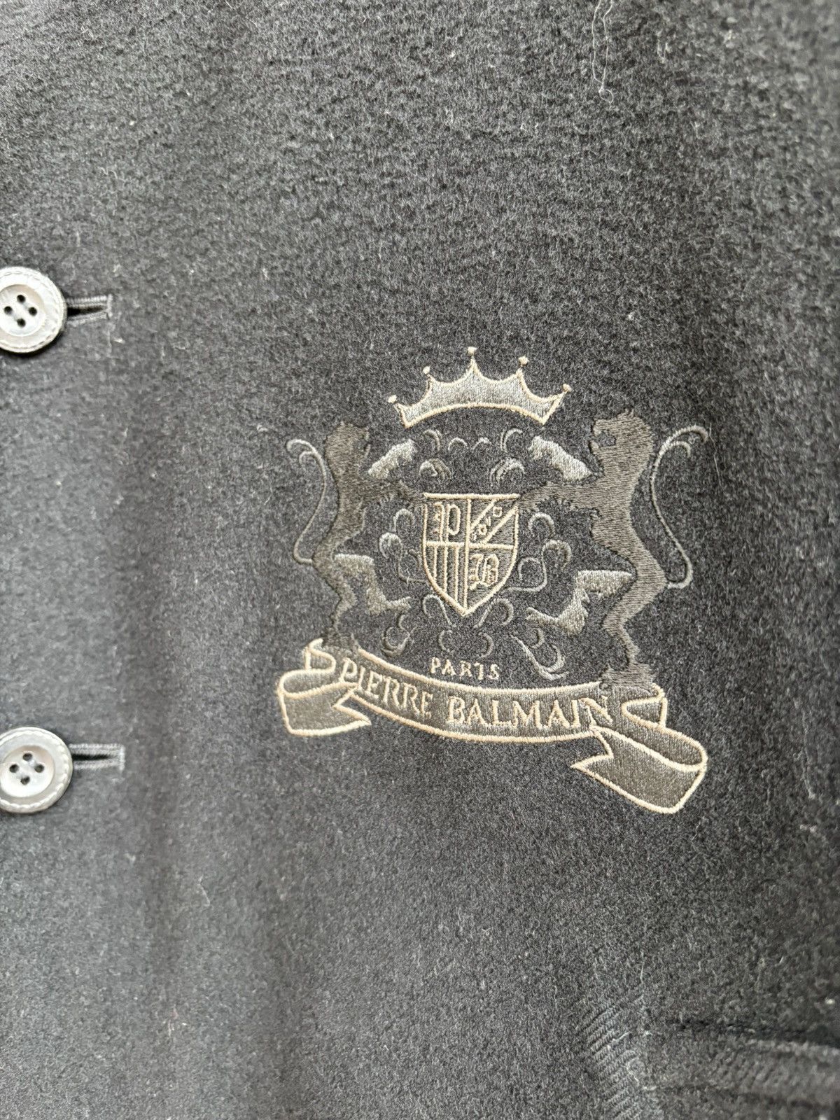 Balmain × Pierre Balmain Pierre Balmain Button Ups Wool Jacket Size US L / EU 52-54 / 3 - 4 Thumbnail