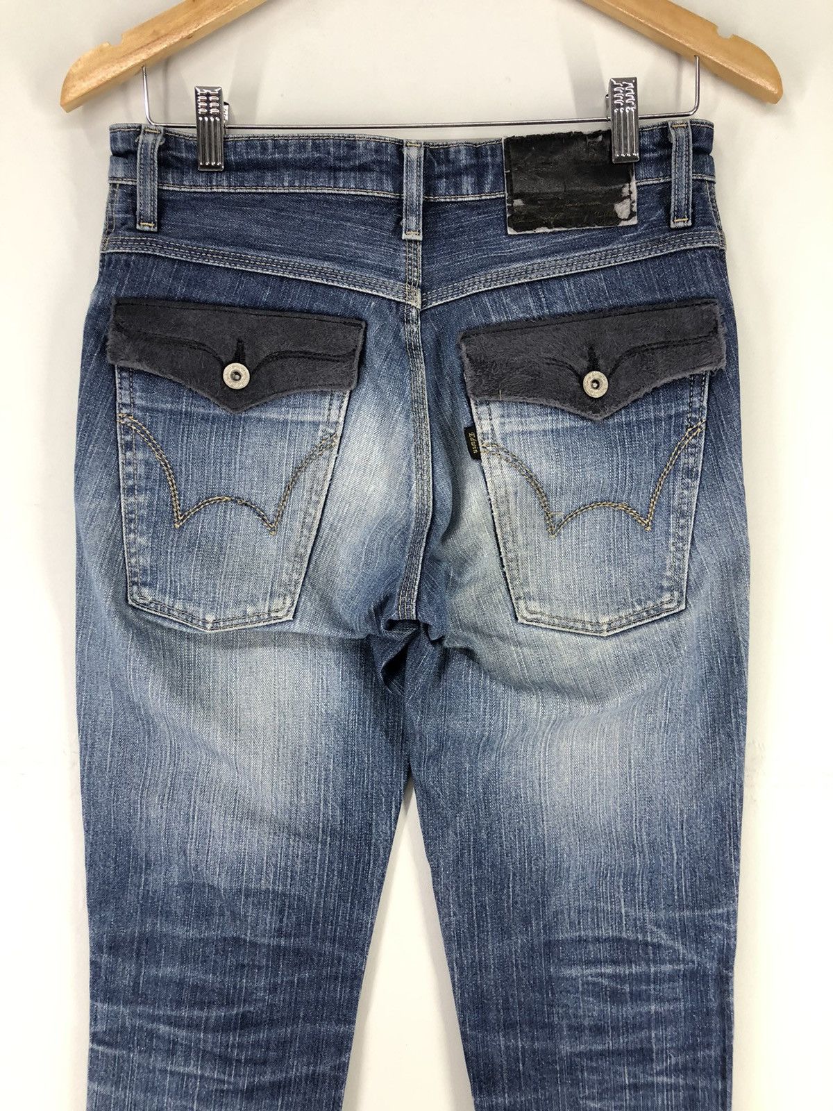 Edwin × Vintage Vintage Edwin Distressed Faded Blue Jeans Size US 28 / EU 44 - 17 Thumbnail