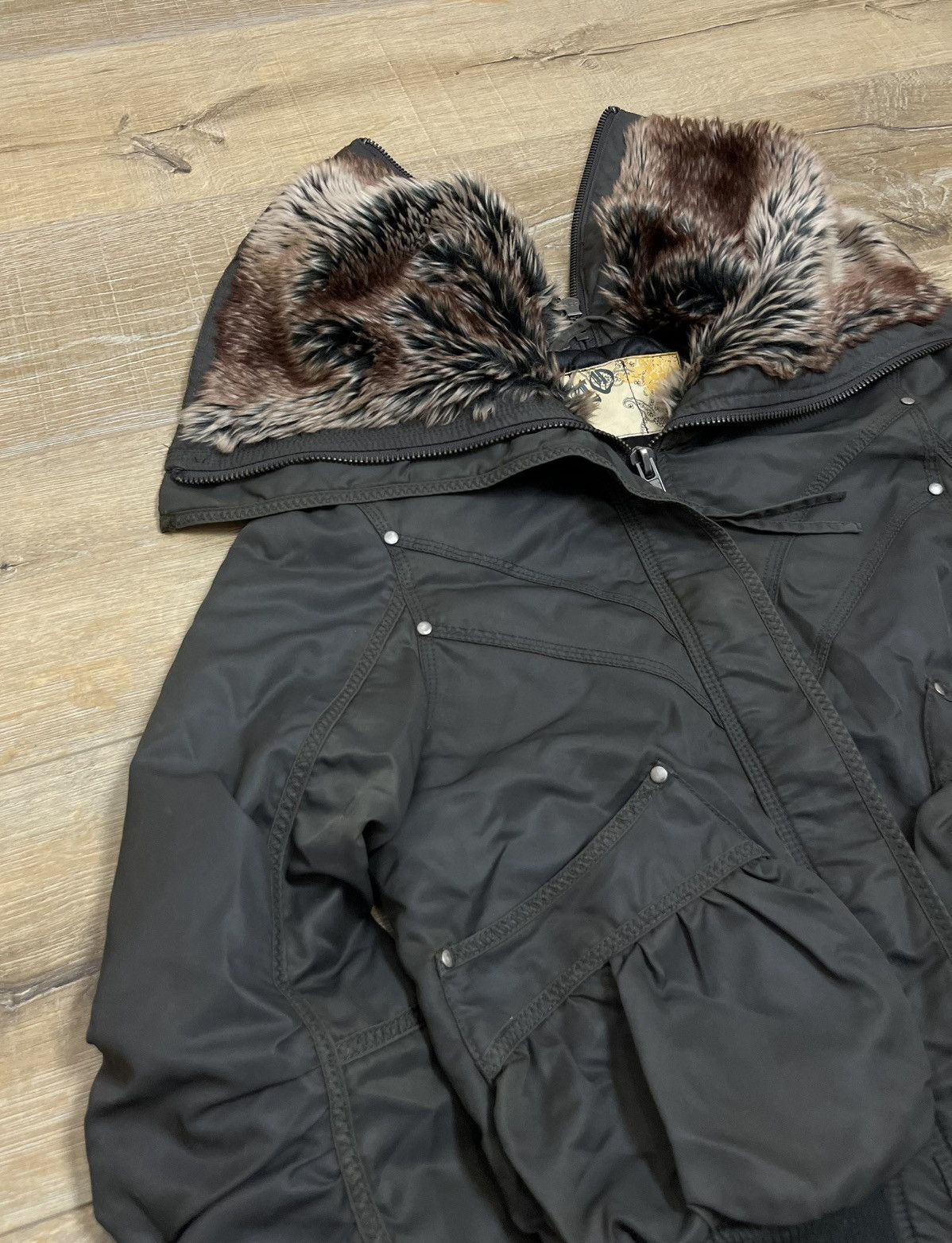 If Six Was Nine Japanese If Six Was Nine Style Zip Fur Bomber Jacket 90s Size US M / EU 48-50 / 2 - 3 Thumbnail