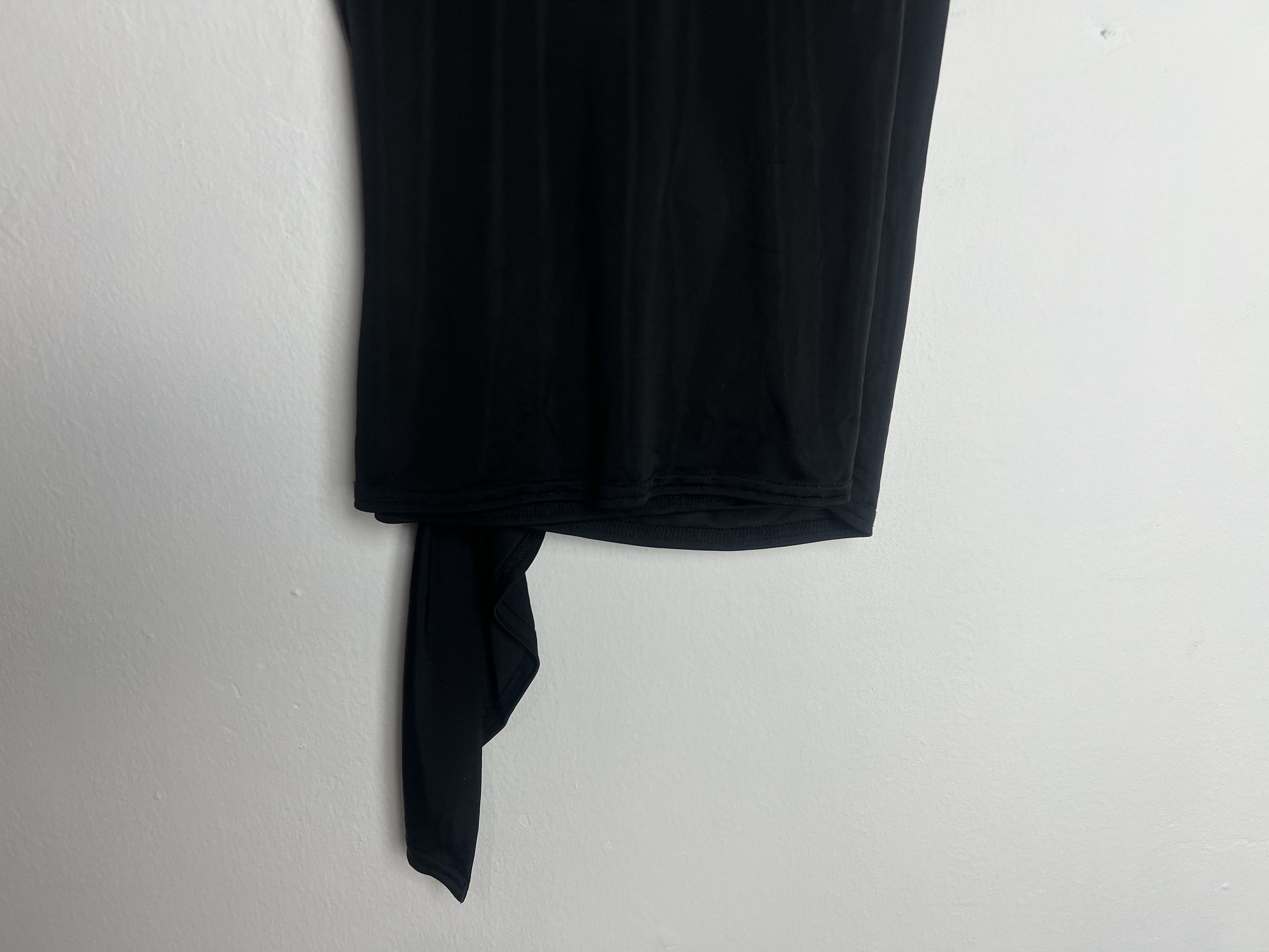 Michel Klein Michel Klein Black Sleeveless Top with Ruched Drape Size XS / US 0-2 / IT 36-38 - 7 Thumbnail