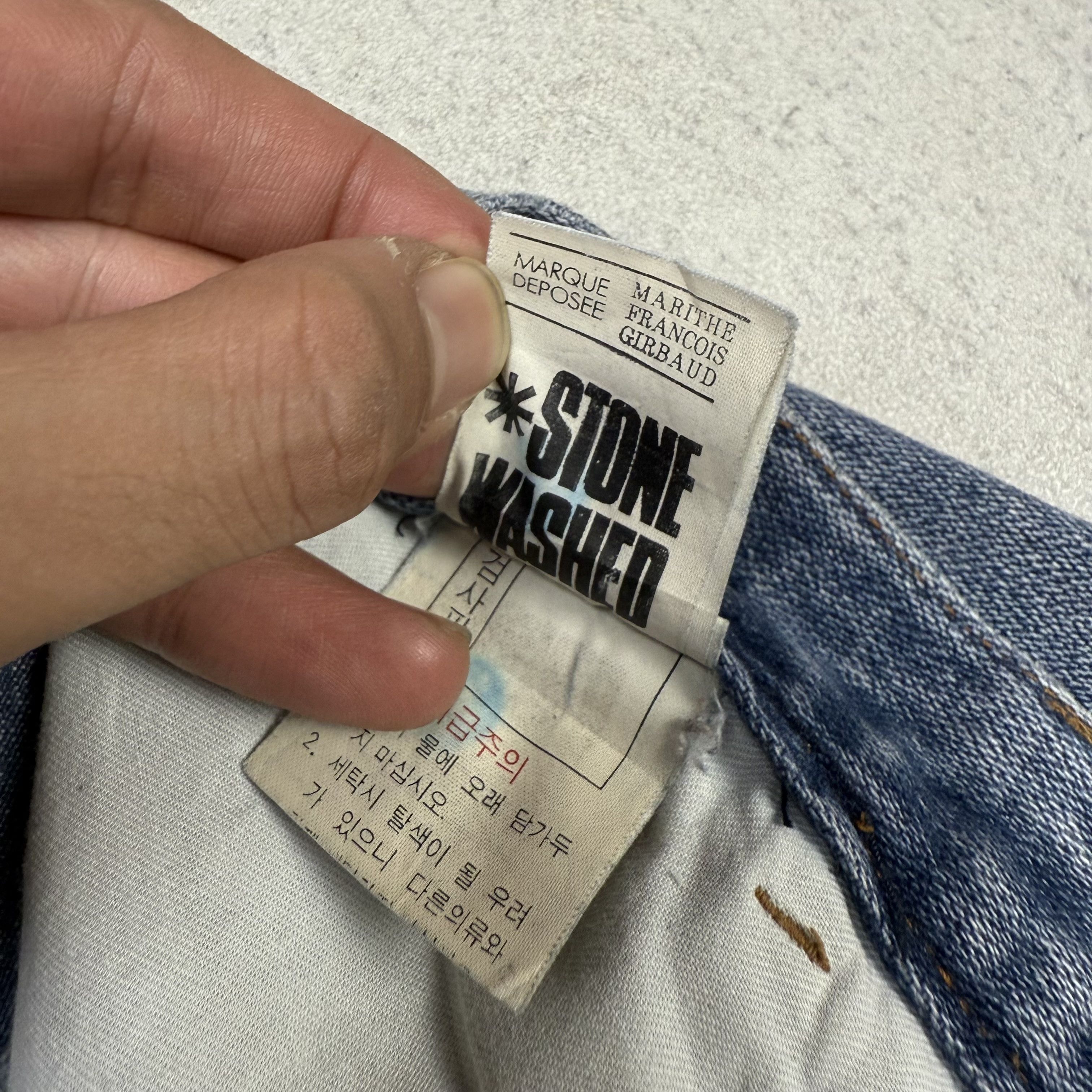 Marithe + Francois Girbaud Marithe Francois Girbaud Stone Washed Wide Leg Baggy Denim Size US 32 / EU 48 - 11 Thumbnail
