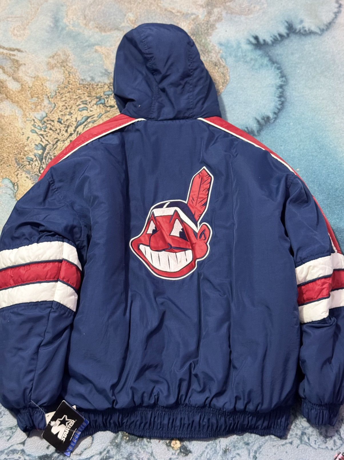 MLB × Starter Starter Jacket Cleveland Indians Size US L / EU 52-54 / 3 - 15 Thumbnail