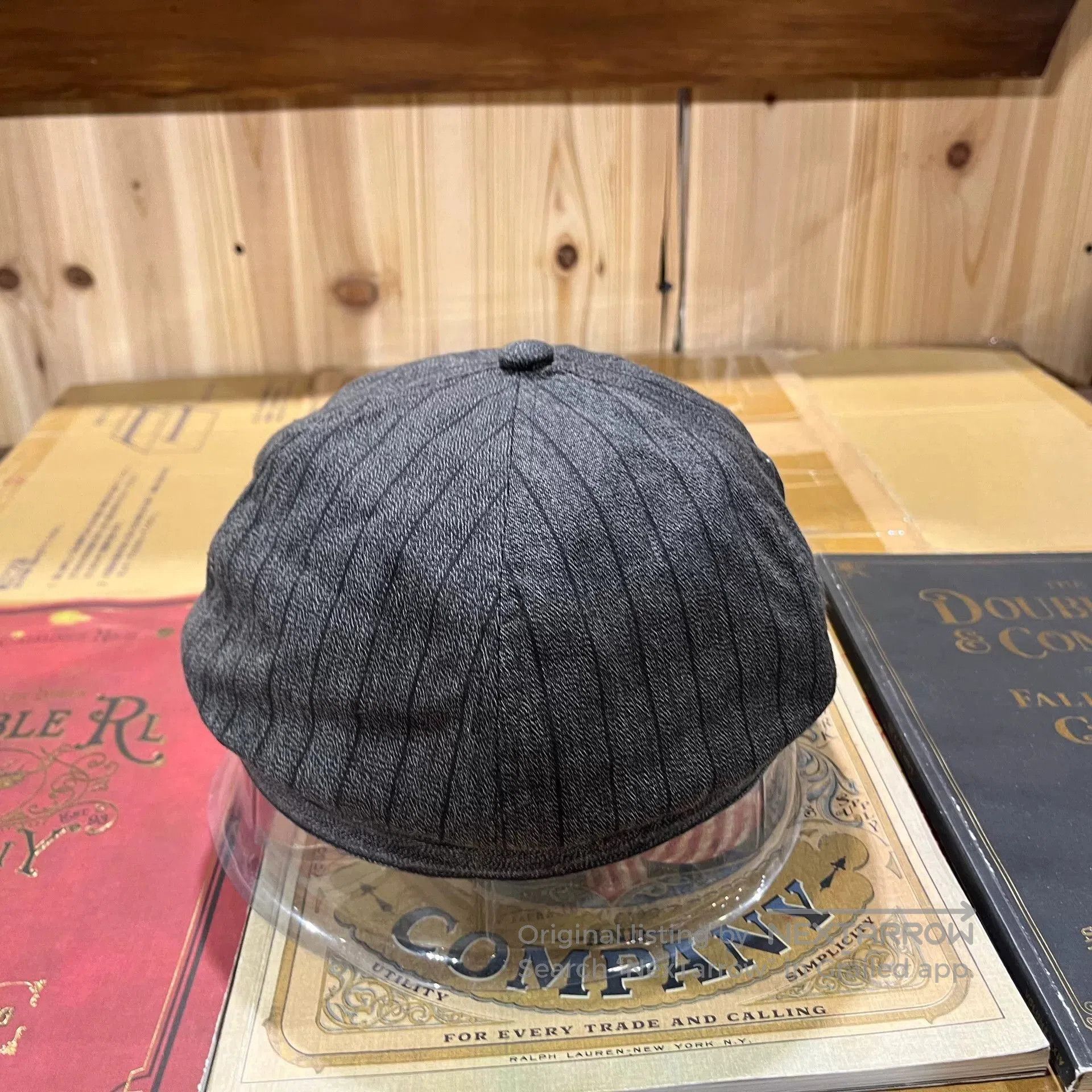 RRL Ralph Lauren rrl newsboy cap in dark gray. Size ONE SIZE - 3 Thumbnail