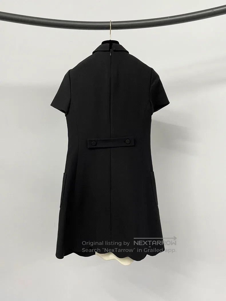 Valentino Valentino Black and white patchwork bow dress Size S / US 4 / IT 40 - 2 Thumbnail