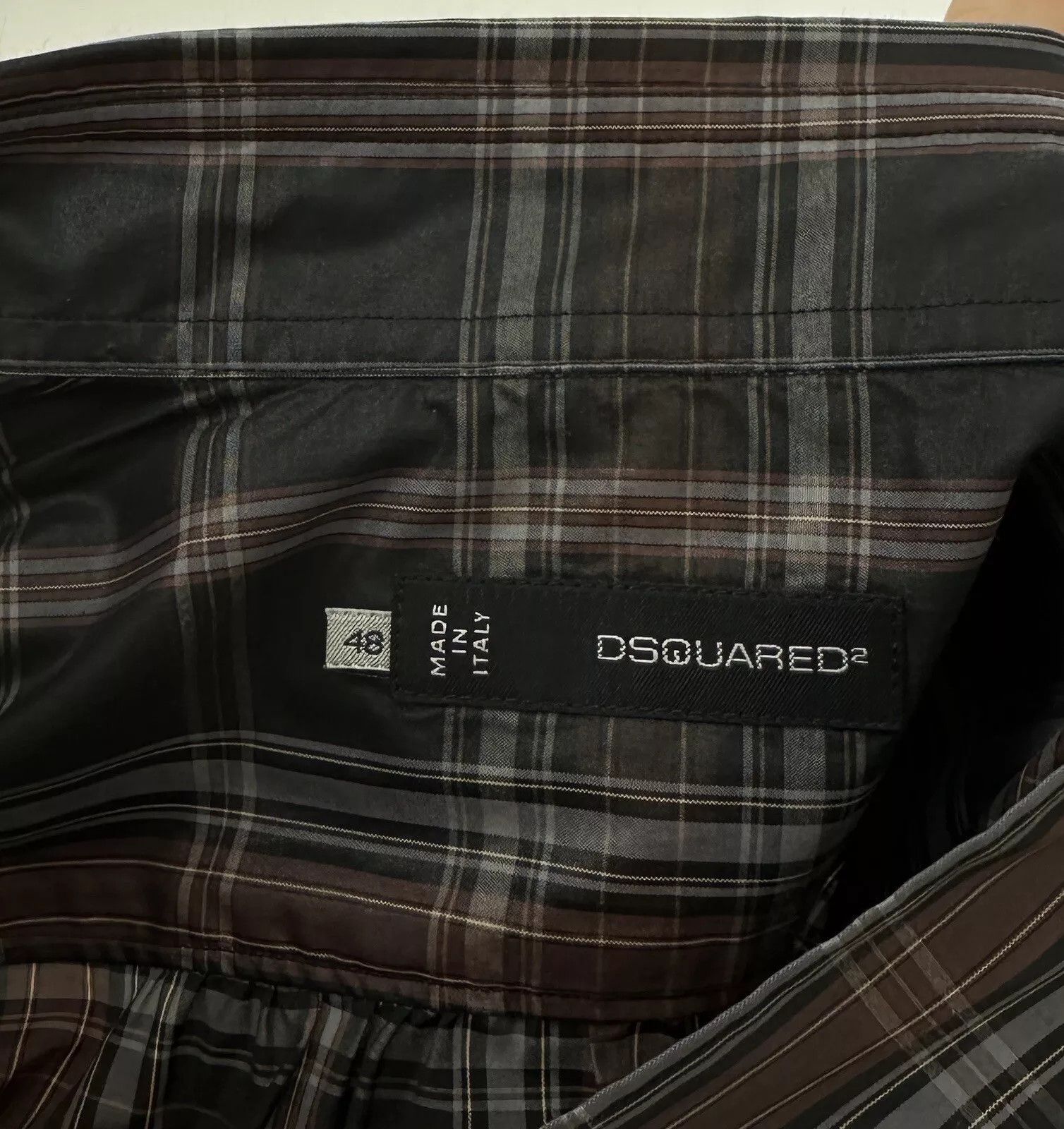 Dsquared2 Dsquared Men’s Shirt Plaid Polyester Cotton Size 48 Size US M / EU 48-50 / 2 - 13 Thumbnail