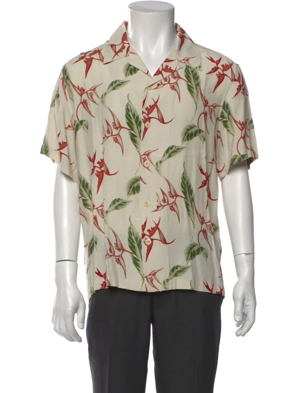 Sandro Sandro Paris Tropical Print Short Sleeve Size US S / EU 44-46 / 1 - 5 Thumbnail