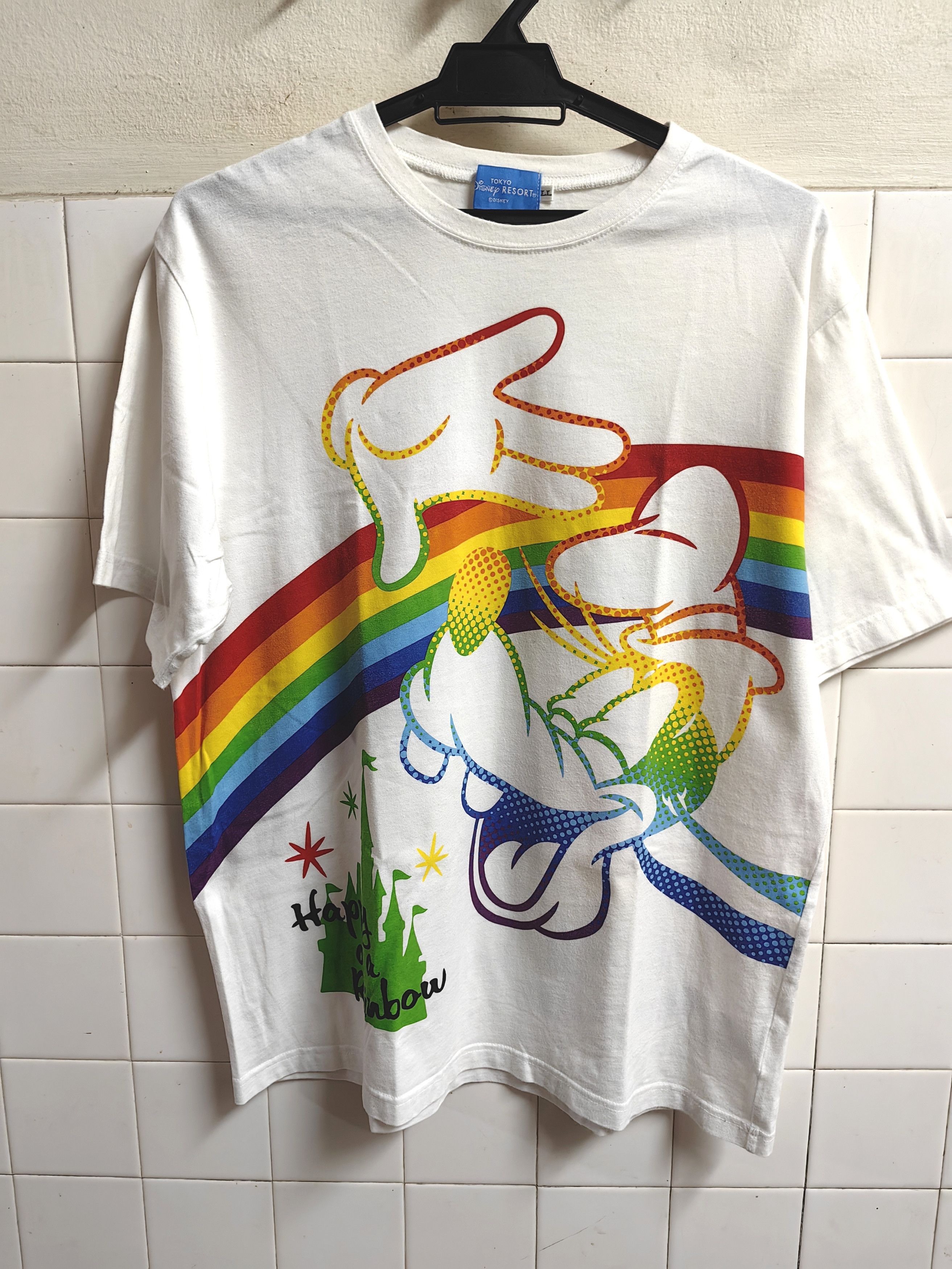 Disney Goofy Happy As A Rainbow Tokyo Disney Resort Tshirt Size US L / EU 52-54 / 3 - 1 Thumbnail