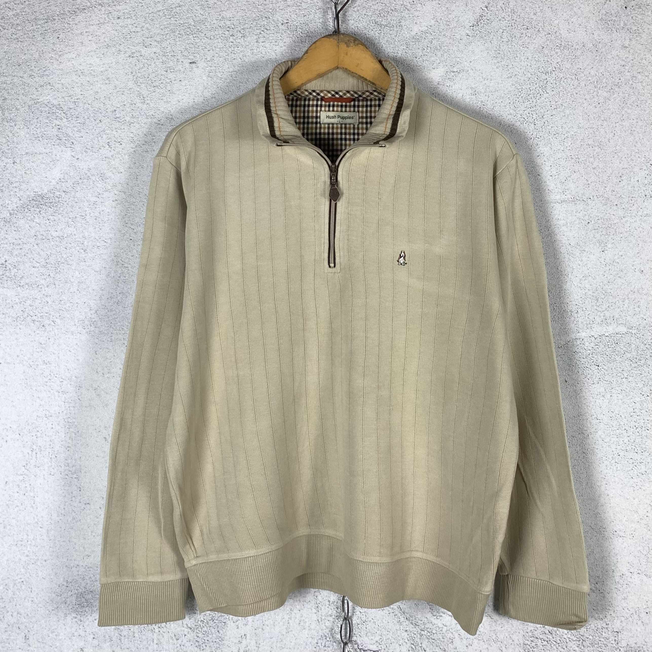 Hush Puppies Vintage Hush Puppies Halfzip Sweatshirt Crewneck Size US L / EU 52-54 / 3 - 1 Thumbnail