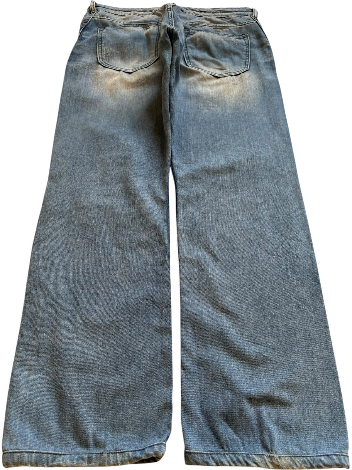 Japanese Brand Vintage Japanese Brand Blue Wash Ripped Loose Jeans Size US 34 / EU 50 - 2 Thumbnail