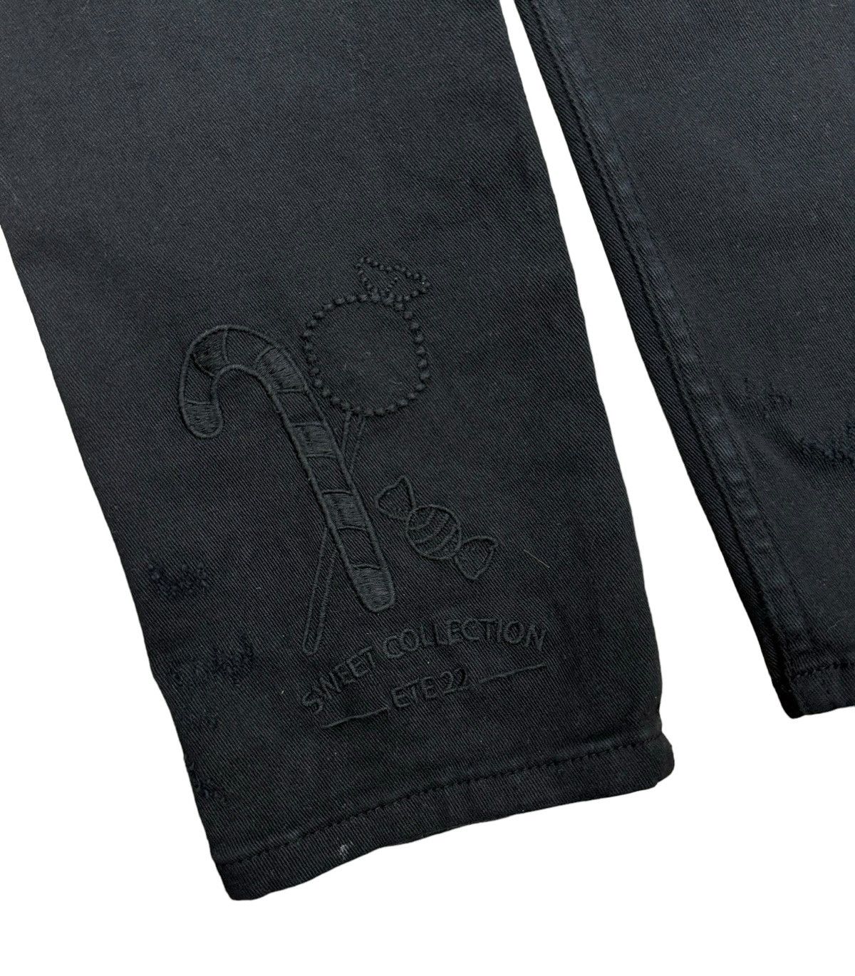 Designer Max&Moi Black Jeans Embroidered Sweet Collection size 38 Size 26" / US 2 / IT 38 - 16 Thumbnail