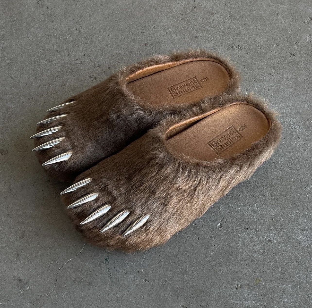 image of Bravest Studios Bear Claw Mule Shoess Shoes in Brown, Men's (Size 8)