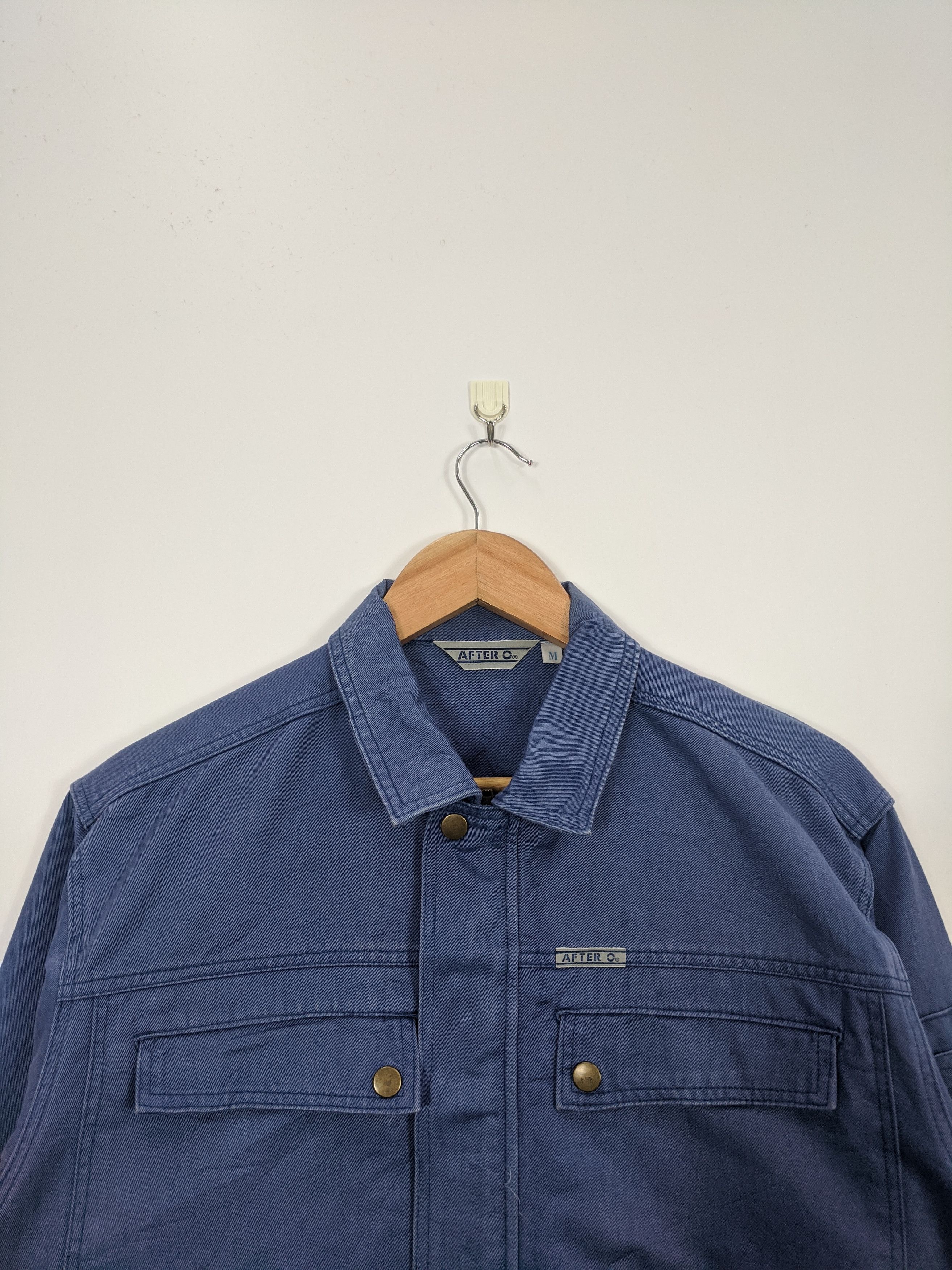 Japanese Brand Vintage 90s Japanese Brand Worker Denim Jacket J0405 Size US M / EU 48-50 / 2 - 2 Thumbnail