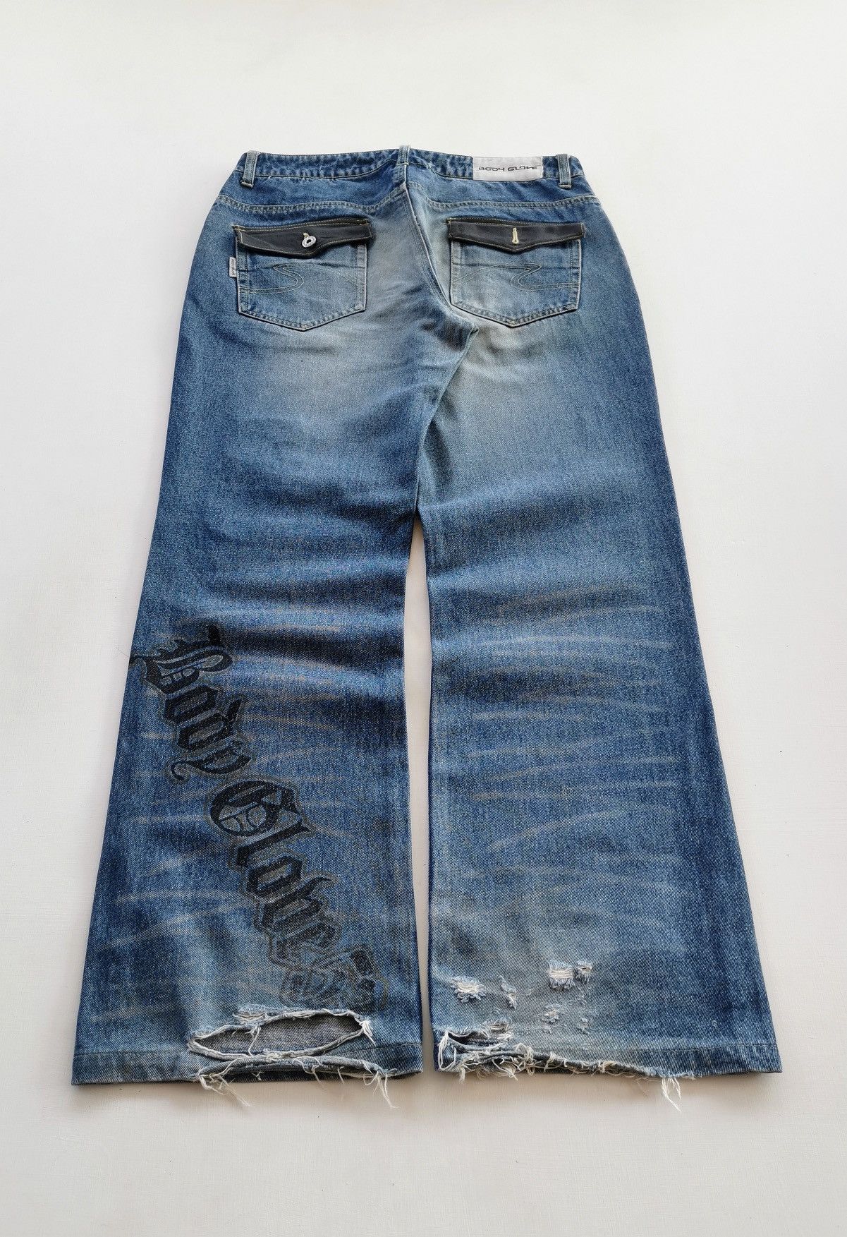 Vintage Vintage Body Glove Signature Print Loose Fit Jeans Size US 33 - 5 Thumbnail
