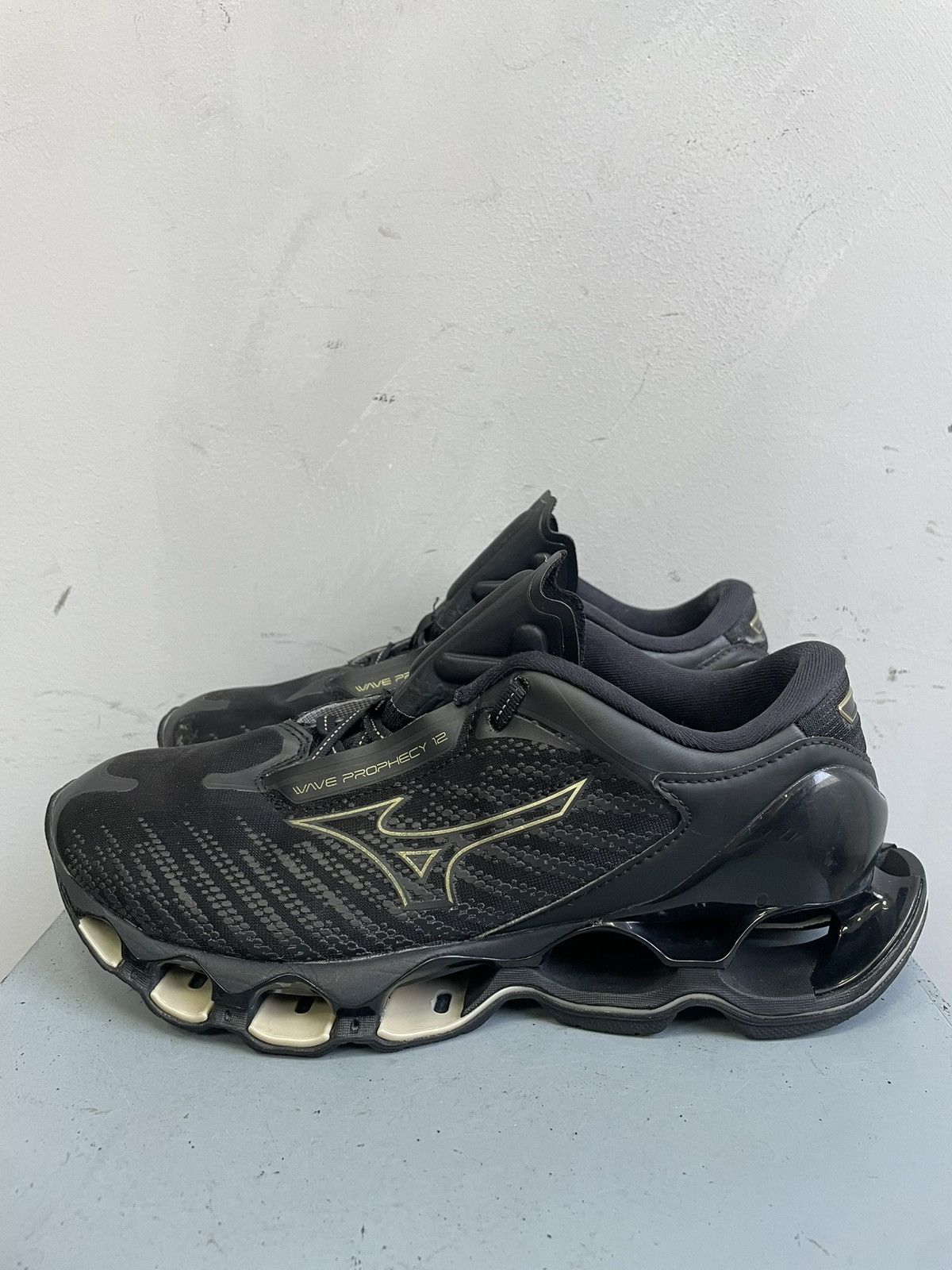 Other Mizuno Wave Prophecy Black Leather Shoes Streetwear Style Size US 8 / EU 41 - 7 Thumbnail