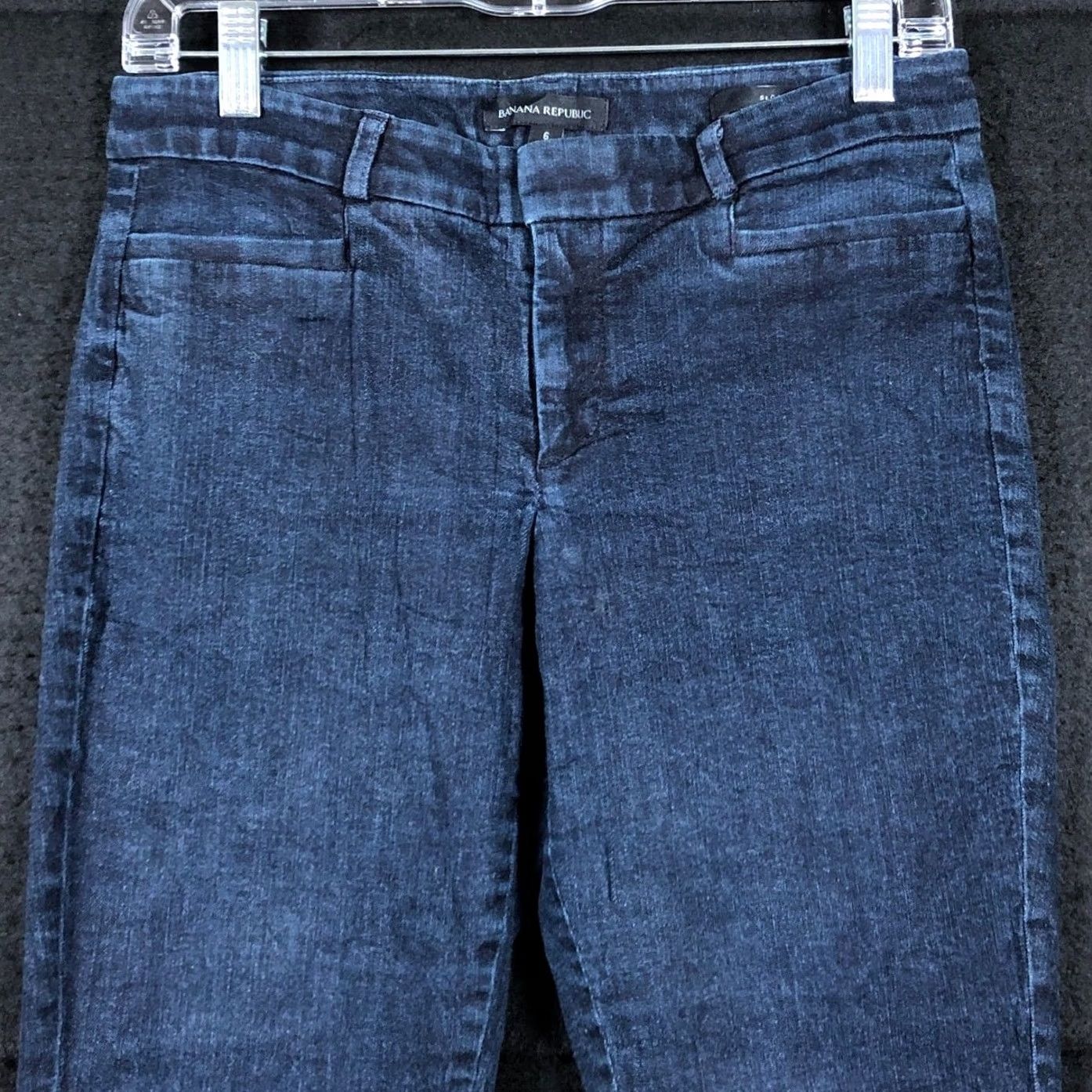 Banana Republic VINTAGE Banana Republic Womens Jeans Dark Blue Denim Mid Rise Sloan Fit Stretch 6 Size 30" / US 8 / IT 44 - 2 Thumbnail
