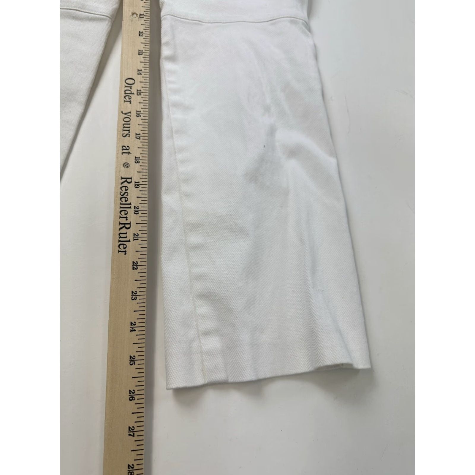Vintage Caché Pants Women’s 4 White Cropped Cotton Spandex Regular Size 4 Womens Pants White Cropped Caché Size 27" / US 4 / IT 40 - 5 Thumbnail