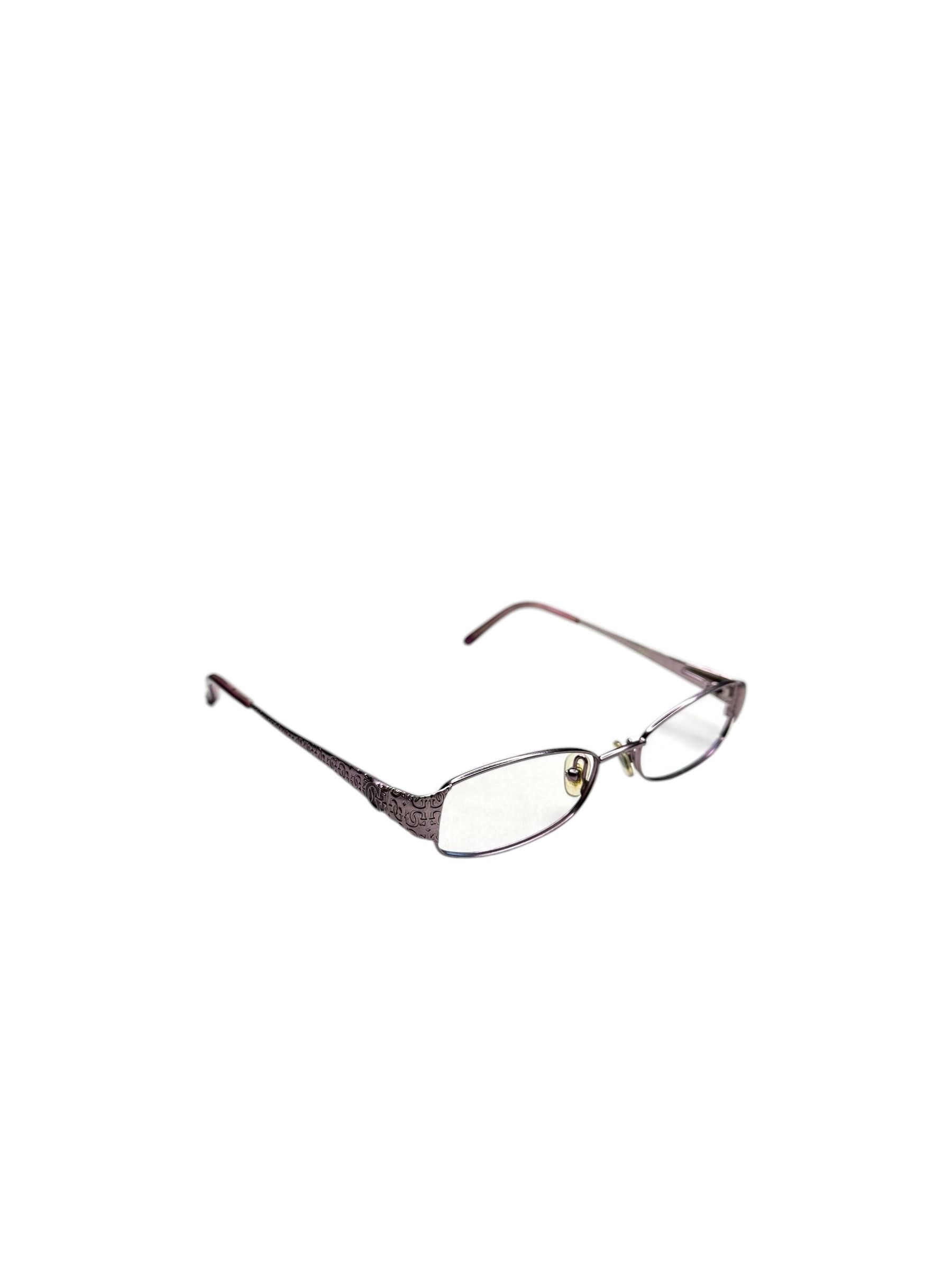 Guess Guess Monogram Logo Purple Vintage Frame Glasses Size ONE SIZE - 1 Thumbnail