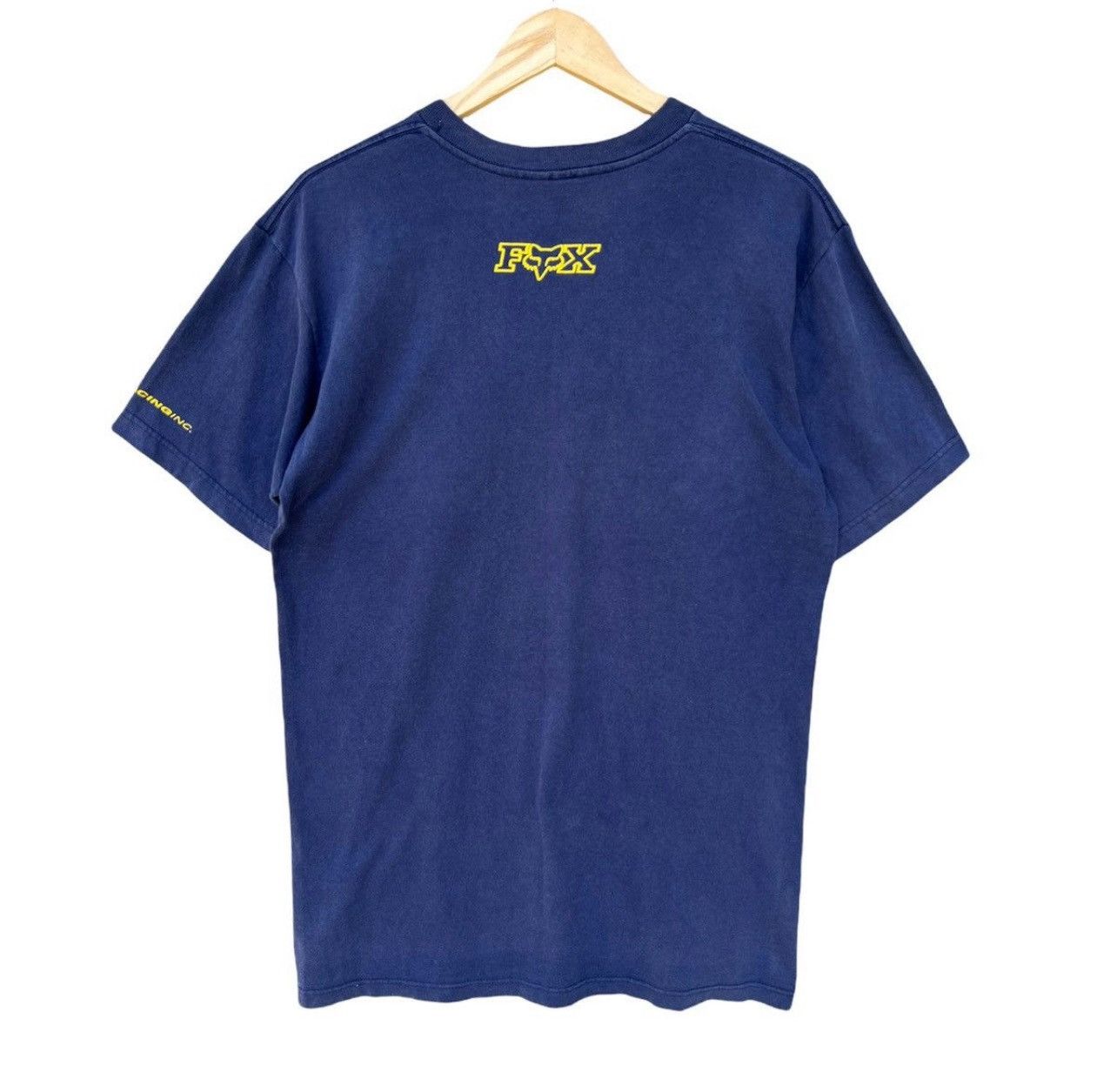 Vintage Vintage 90s Fox Racing Big Logo Tees Size L Size US L / EU 52-54 / 3 - 3 Thumbnail