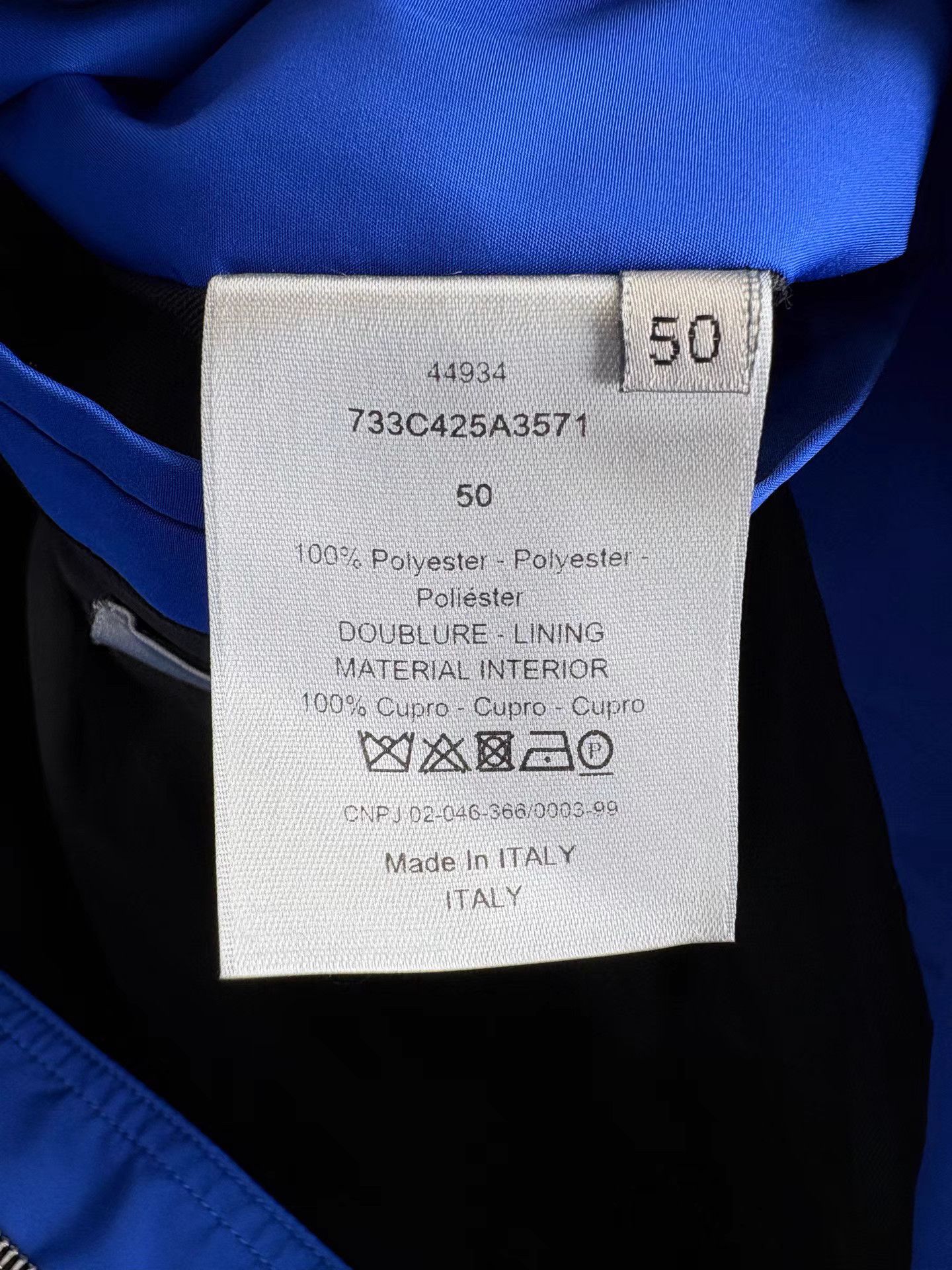Dior DIOR Blue Bomber Jacket Size US M / EU 48-50 / 2 - 5 Thumbnail