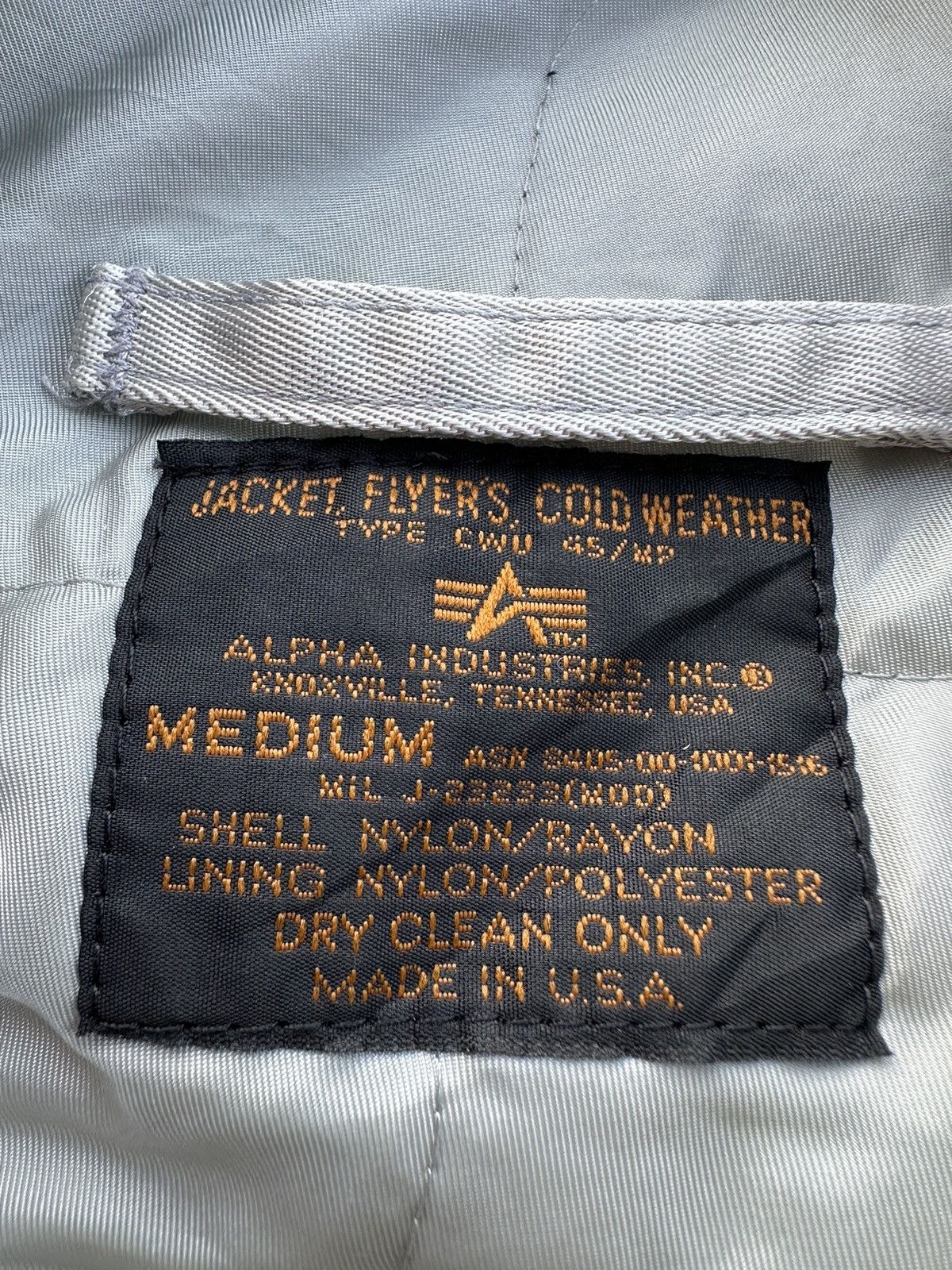 Buzz Rickson's Vintage Alpha Industries Silver Bomber Jacket Size US M / EU 48-50 / 2 - 19 Thumbnail