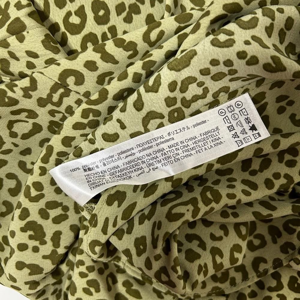 Zara Zara l Green Leopard Print Mini Dress Size Small Size S / US 4 / IT 40 - 8 Thumbnail
