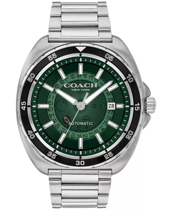 Coach Coach Watch Charter Automatic 44mm 14602713 Men Silver Size ONE SIZE - 6 Thumbnail