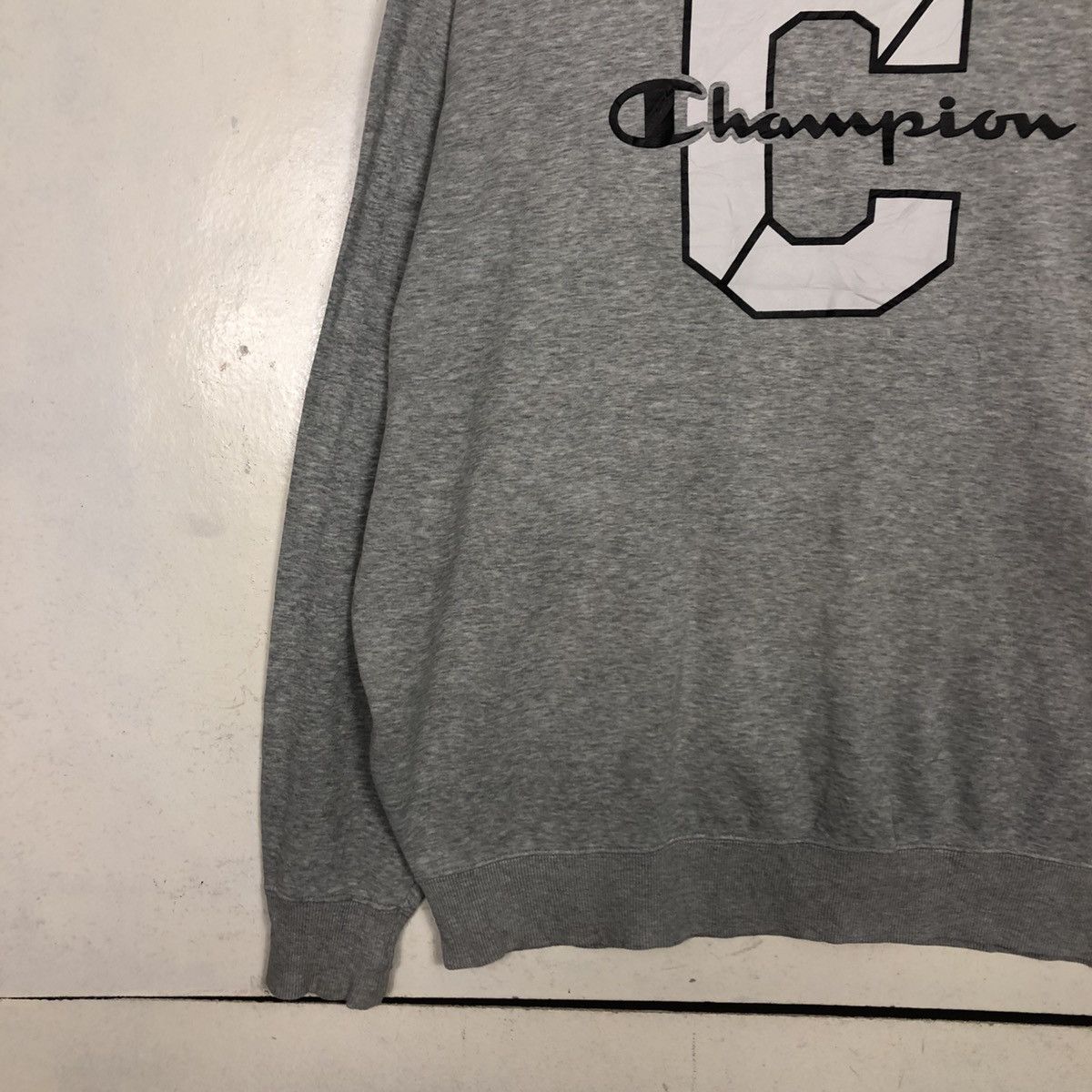 Japanese Brand 📌Vintage Sweatshirt Champion Big Logo Size US L / EU 52-54 / 3 - 6 Thumbnail