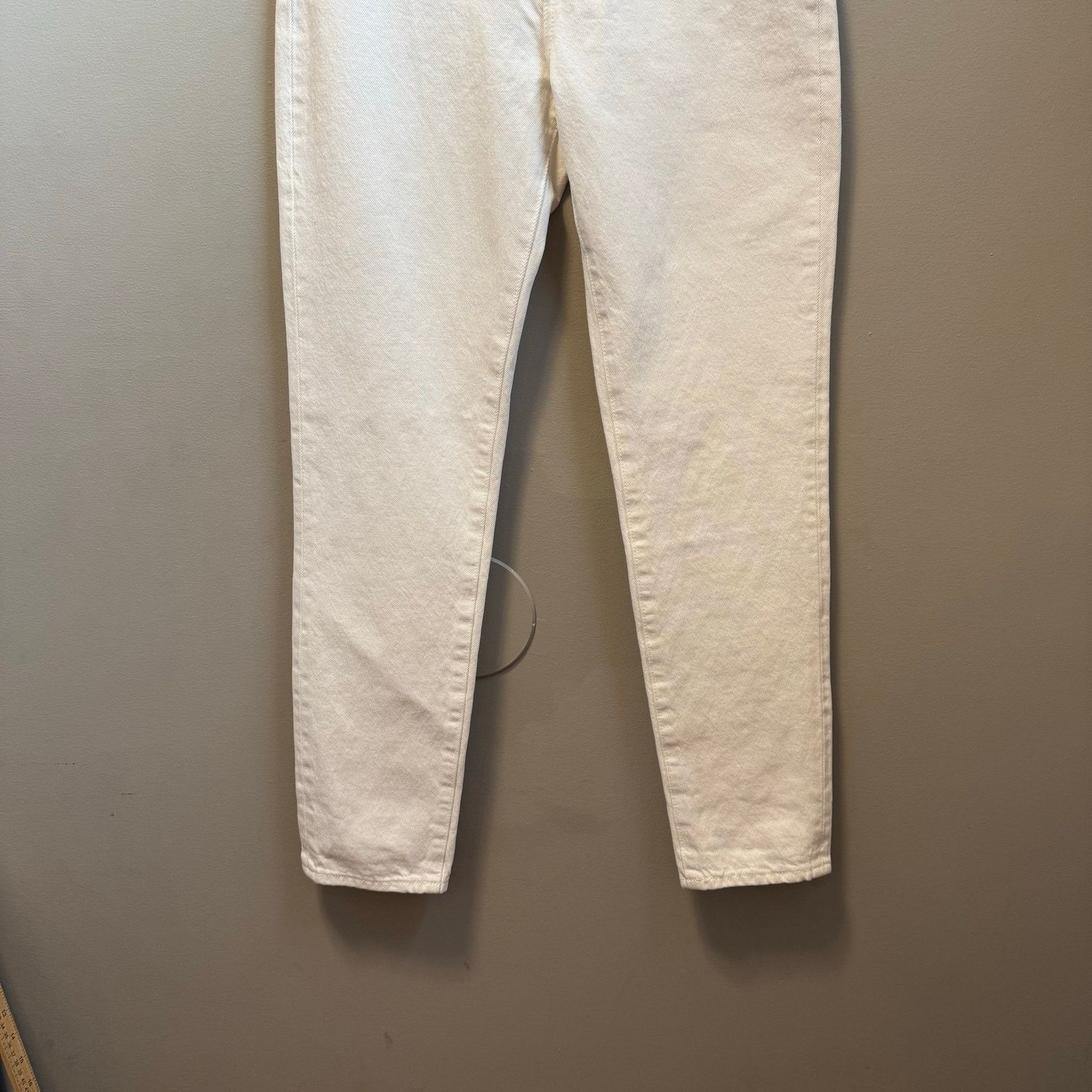 Rolla's Rolla’s Size 26 Dusters High Rise Straight Jean White New Size 26" / US 2 / IT 38 - 3 Thumbnail