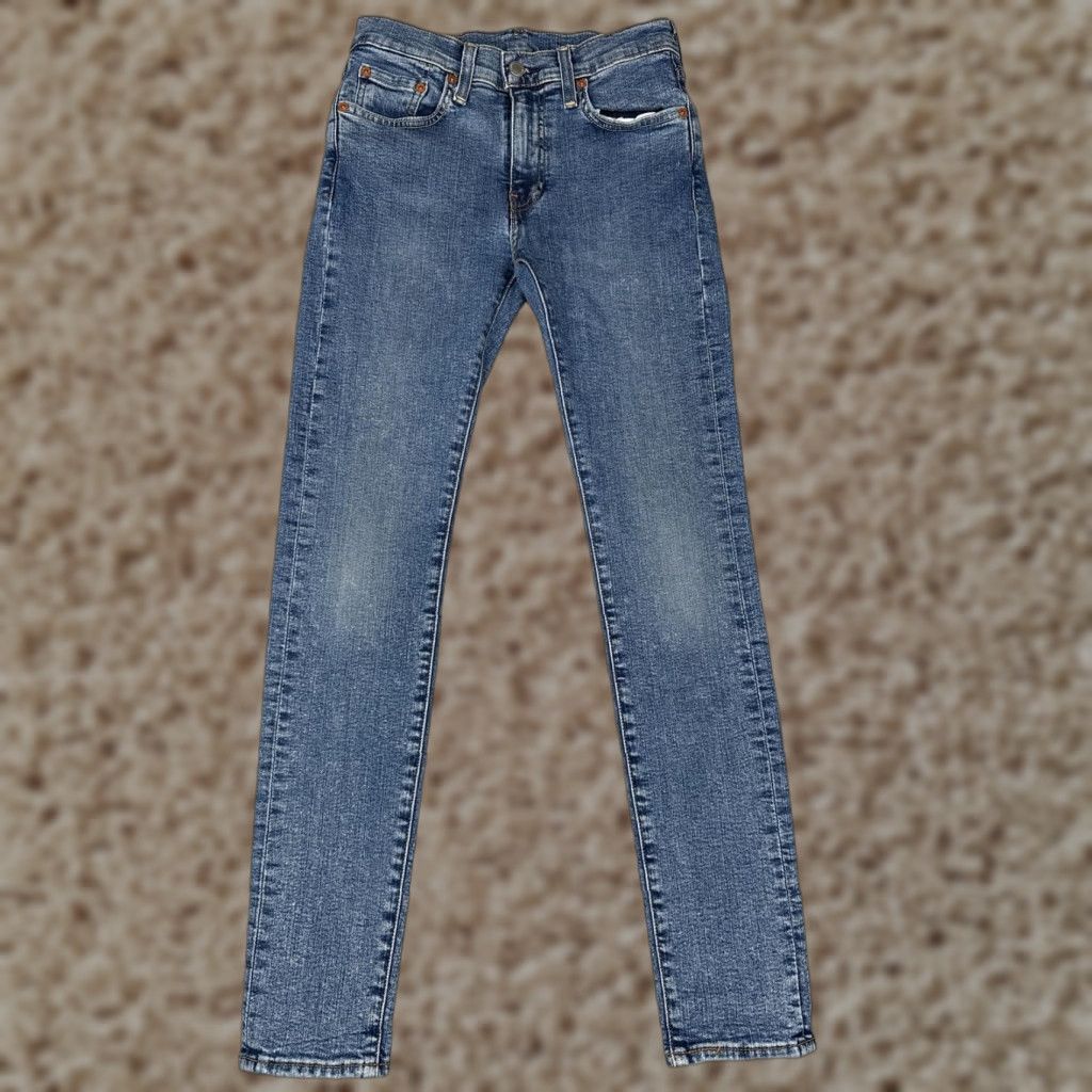 Levi's Levi's Premium Jeans Womens 29x32 Blue Extreme Skinny Fit Jeans Chainsaw Rinse - 5-Pocket Denim Zip Fly Slim City Mens? Size 29" - 1 Thumbnail