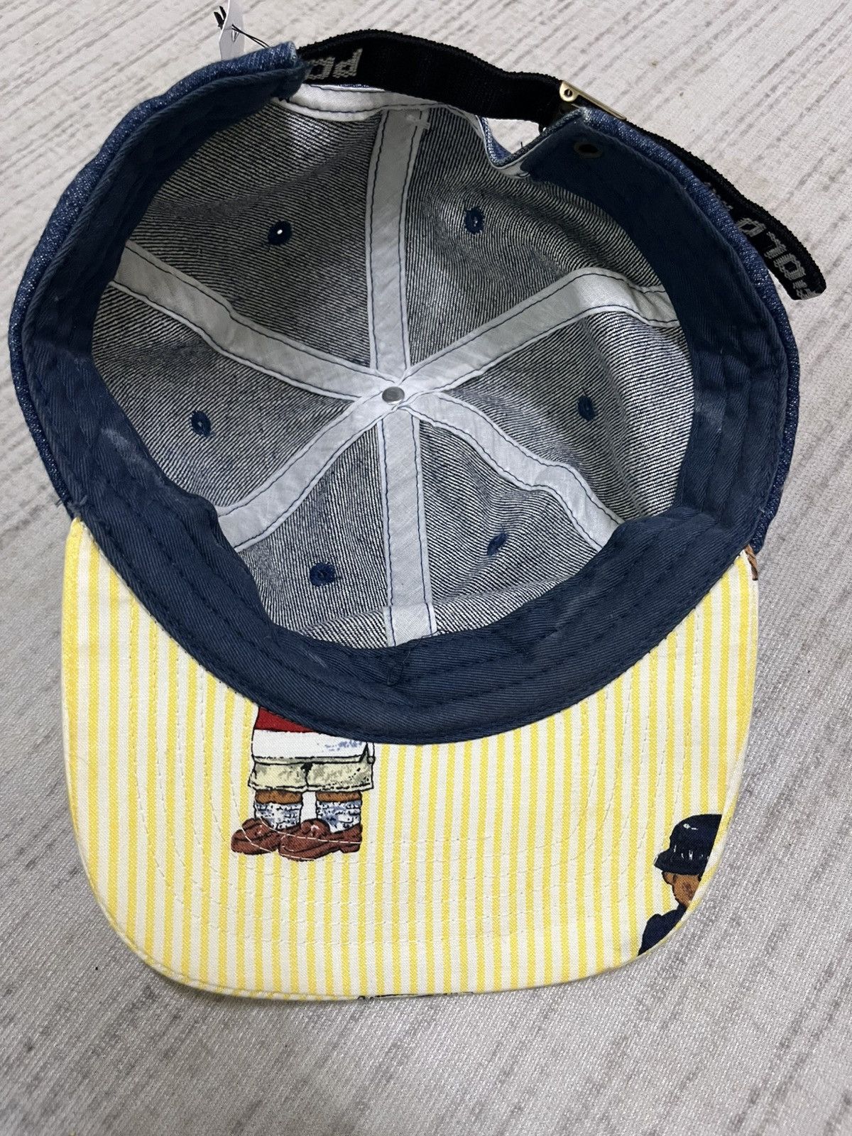 Polo Ralph Lauren Vintage 90s polo ralph lauren bear denim hat Size ONE SIZE - 4 Thumbnail